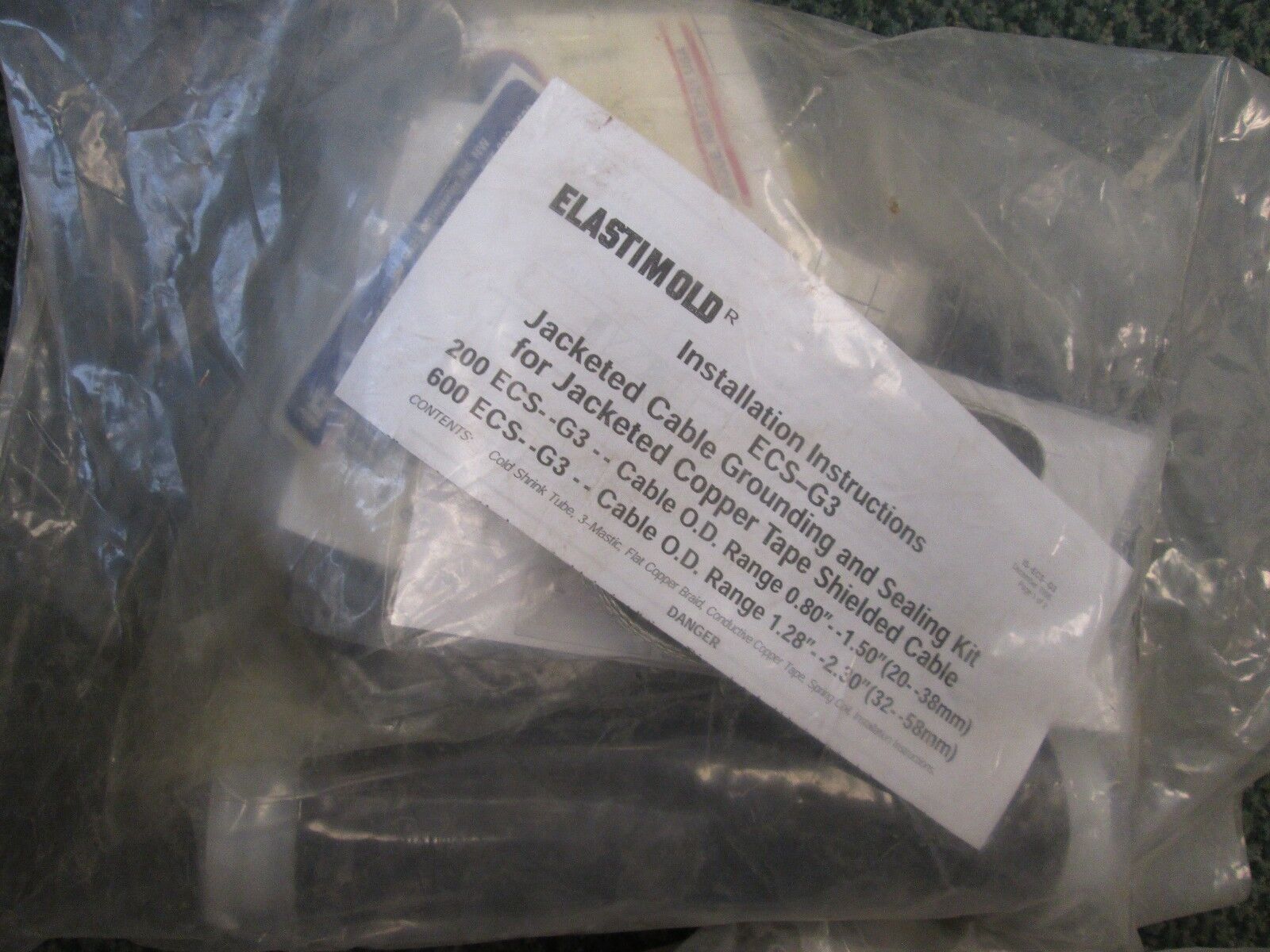 Elastimold Jacketed Cable Grounding and Sealing Kit ECS-G3 New Surplus