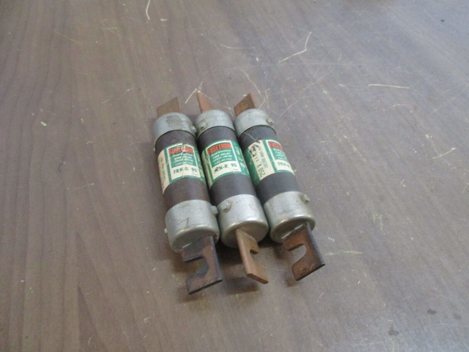 Bussmann Fusetron Fuse FRN-R 90 90A 250V *Lot of 3* Used