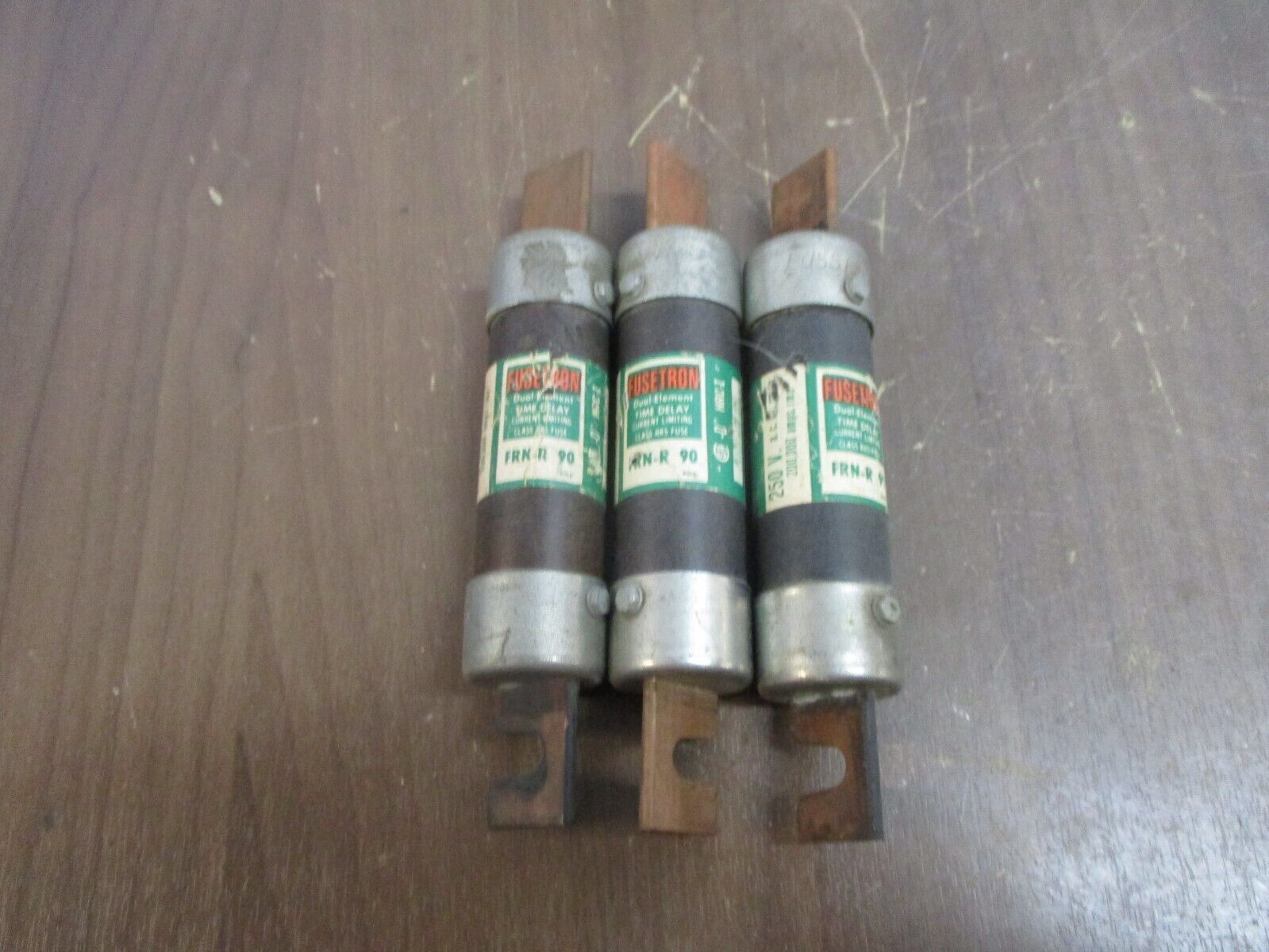 Bussmann Fusetron Fuse FRN-R 90 90A 250V *Lot of 3* Used