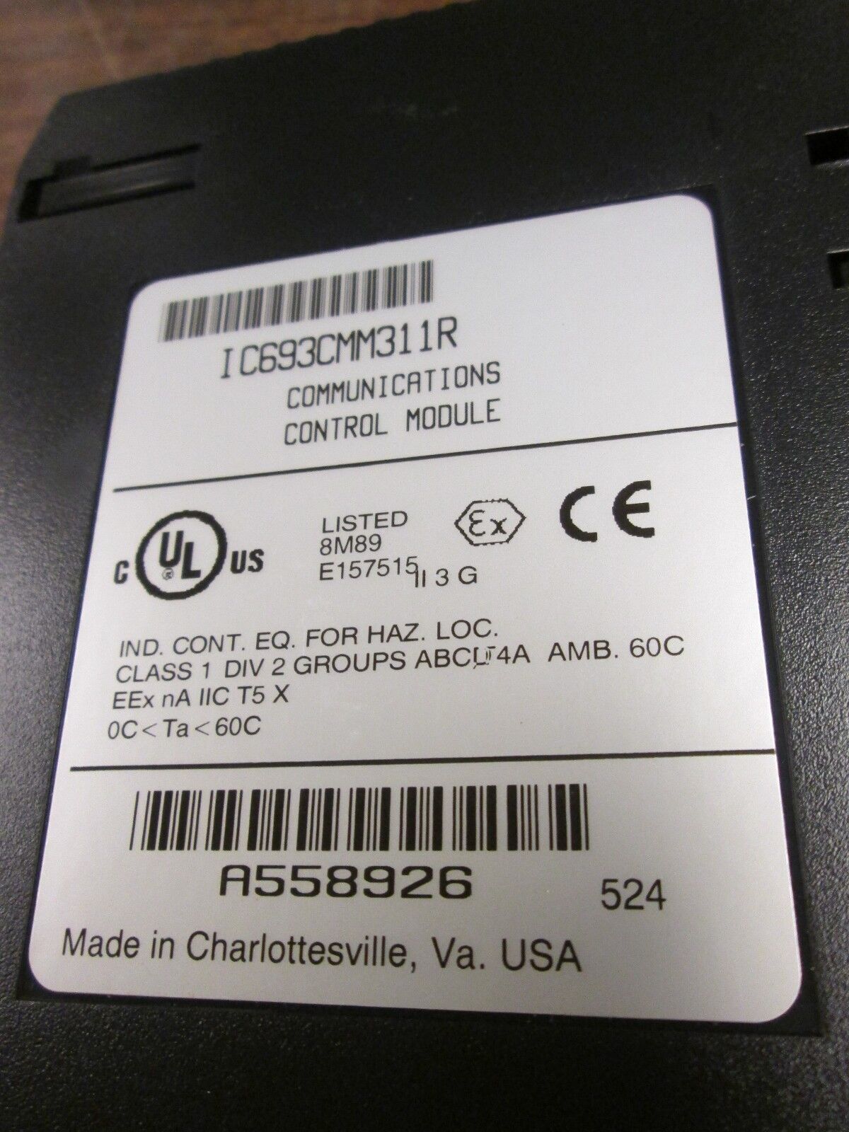 GE Fanuc Communications Control Module IC693CMM311R Used