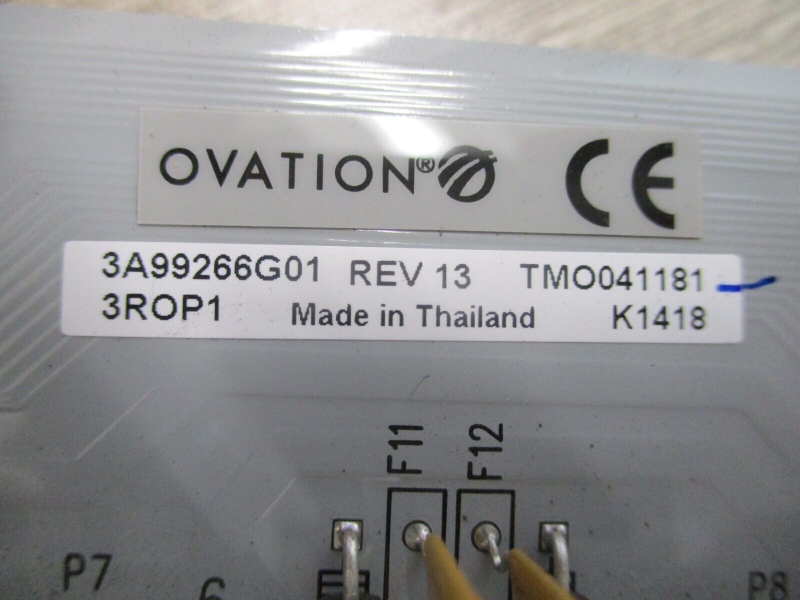 Emerson Ovation I/O Transition Panel 3A99266G01 Rev. 13 Used