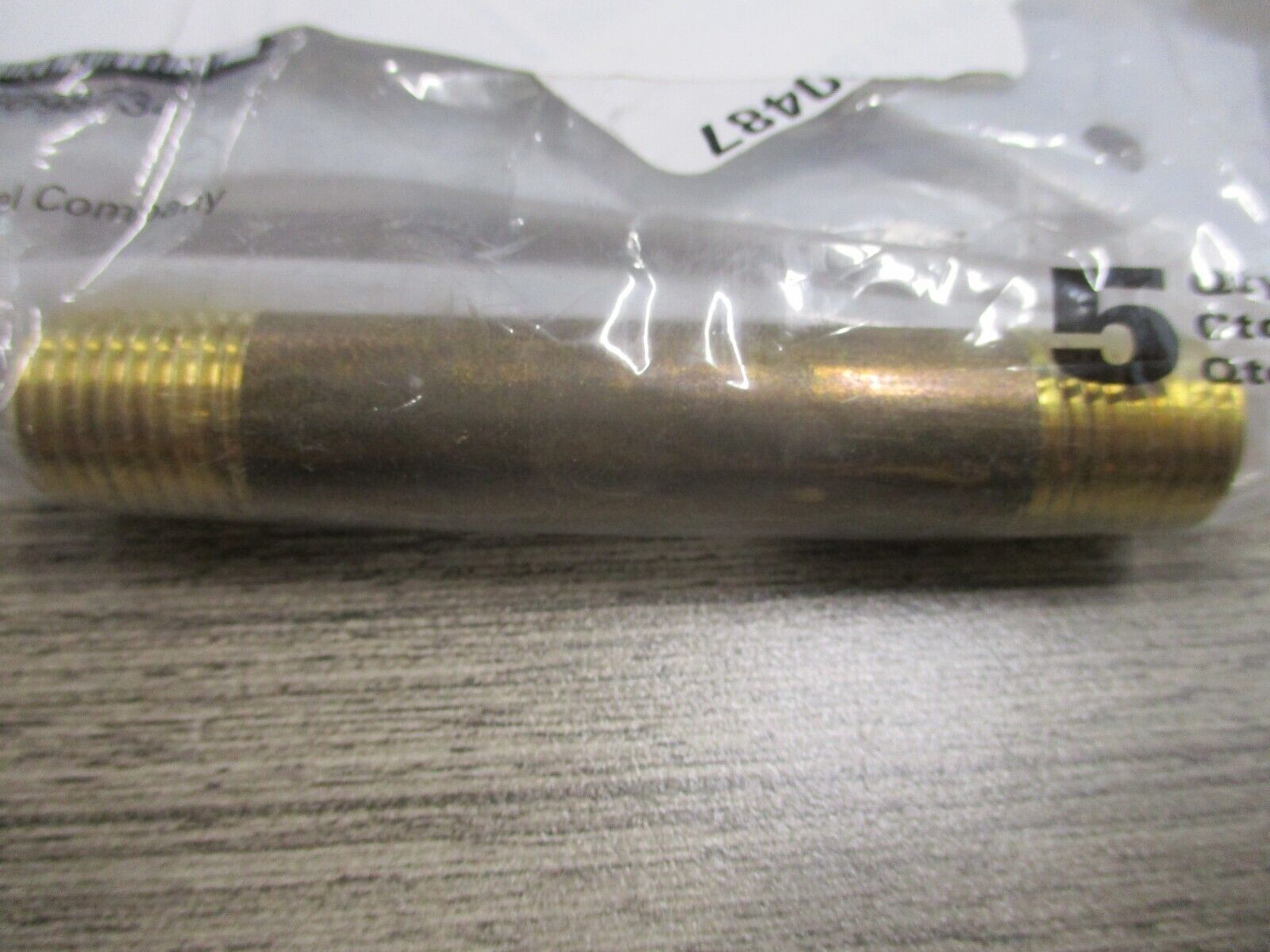 Nordson Brass Nipple 973036 *Lots of 4* New Surplus