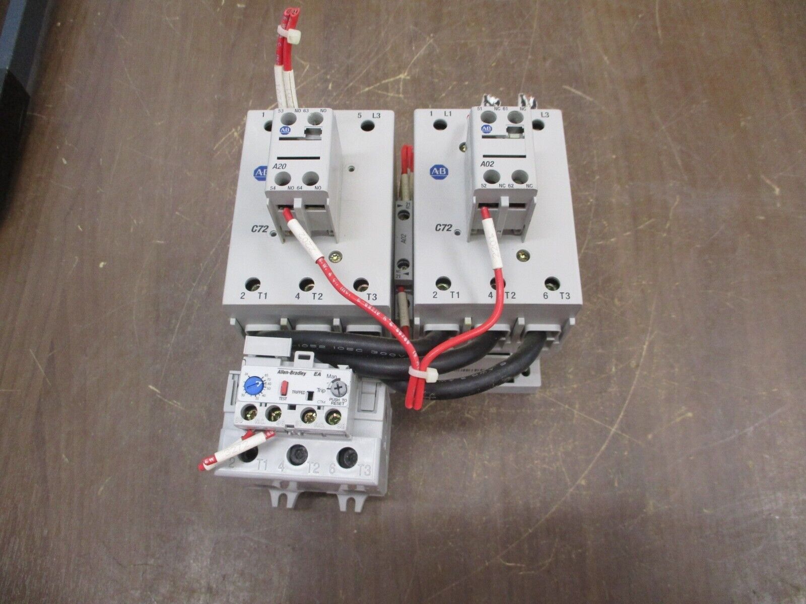 Allen-Bradley Reversing Starter 100-C72*00 / 193-EA2KE 120V Coil Trip: 26-85A