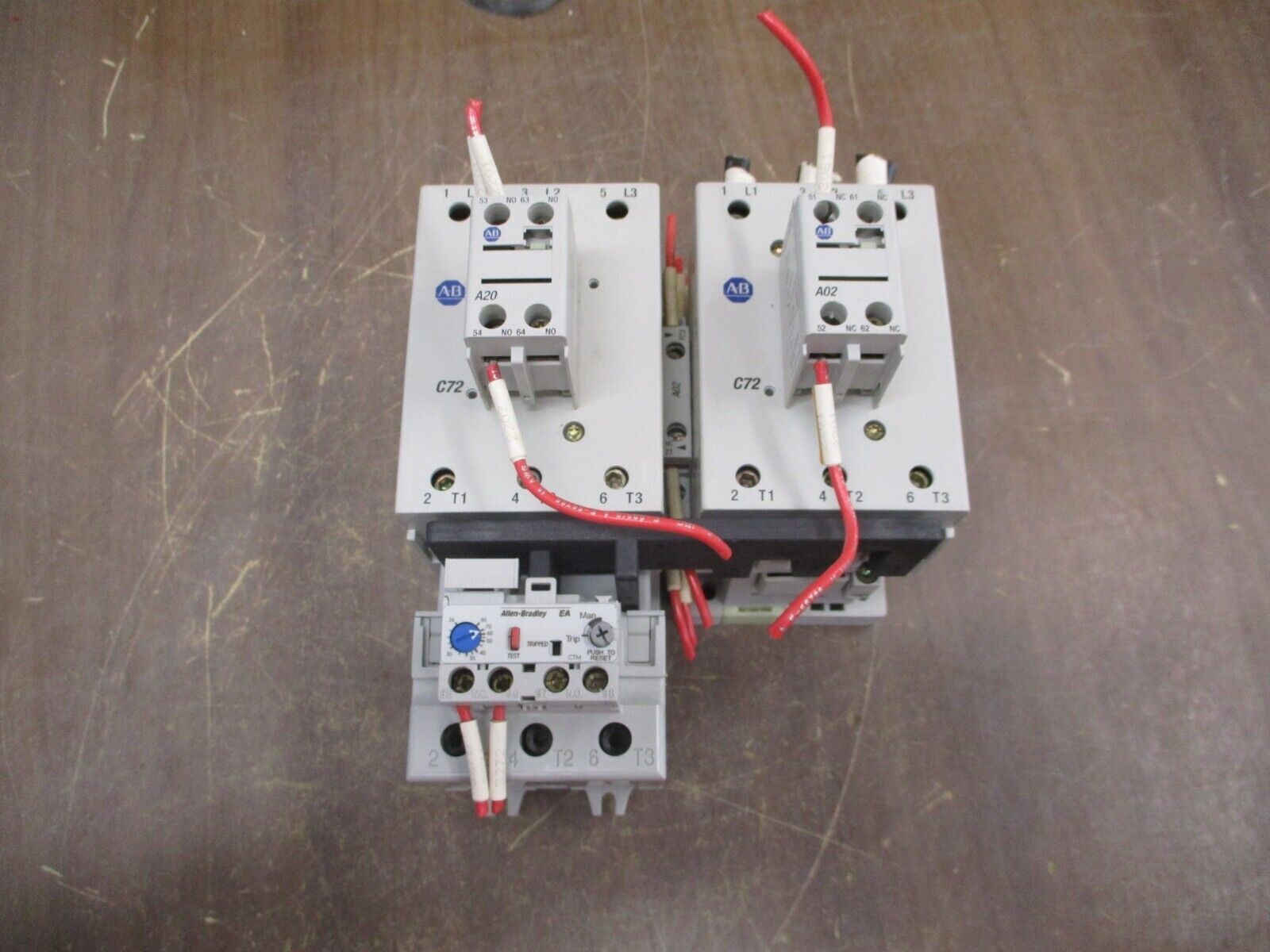 Allen-Bradley Reversing Starter 100-C72*00 / 193-EA2KE 120V Coil Trip: 26-85A