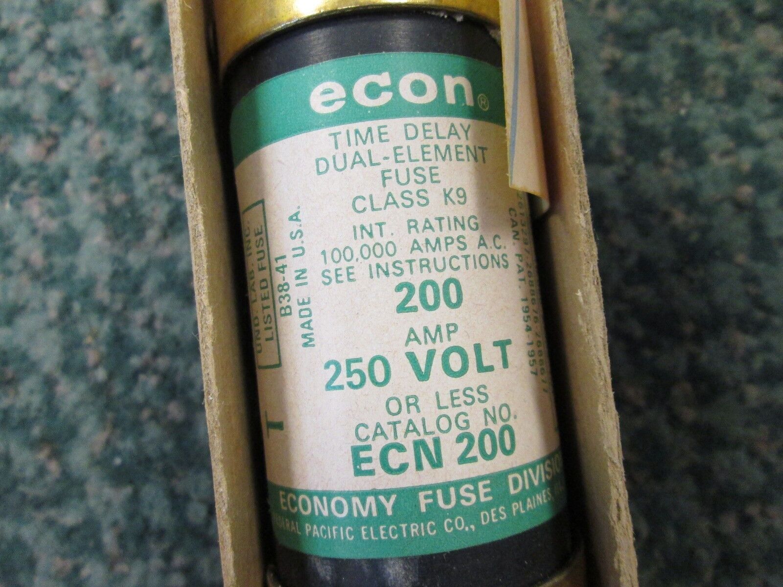Econ Time Delay Fuse ECN 200 200A 250V New Surplus