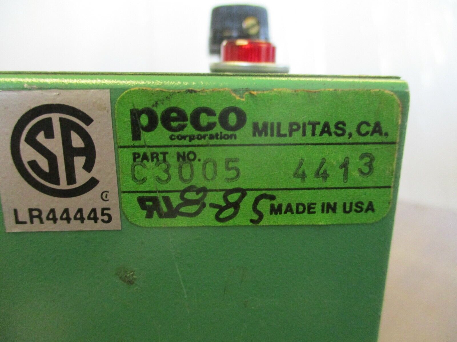 Peco HM ON/OFF Delay Module C3005-4413 Used