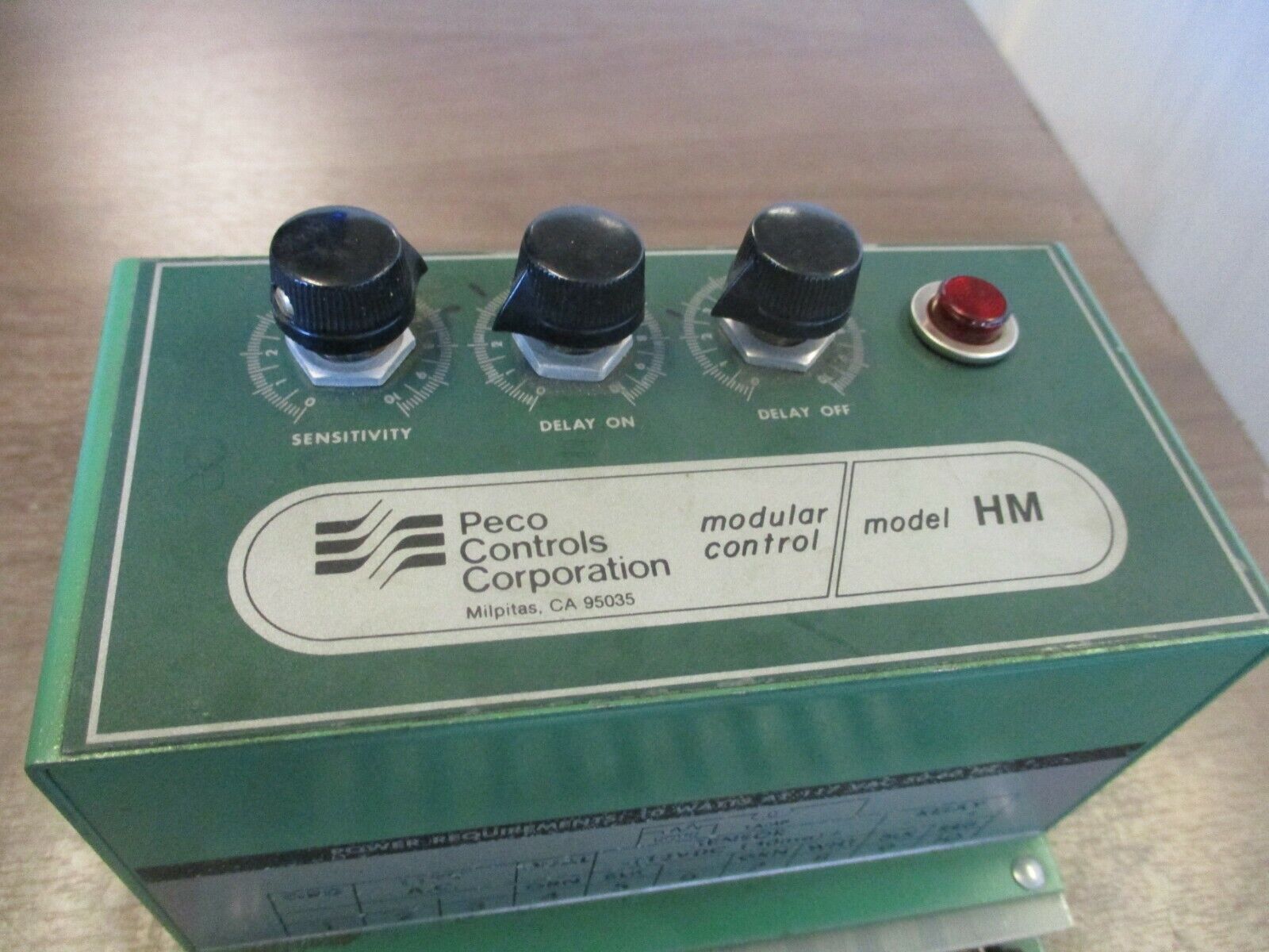 Peco HM ON/OFF Delay Module C3005-4413 Used