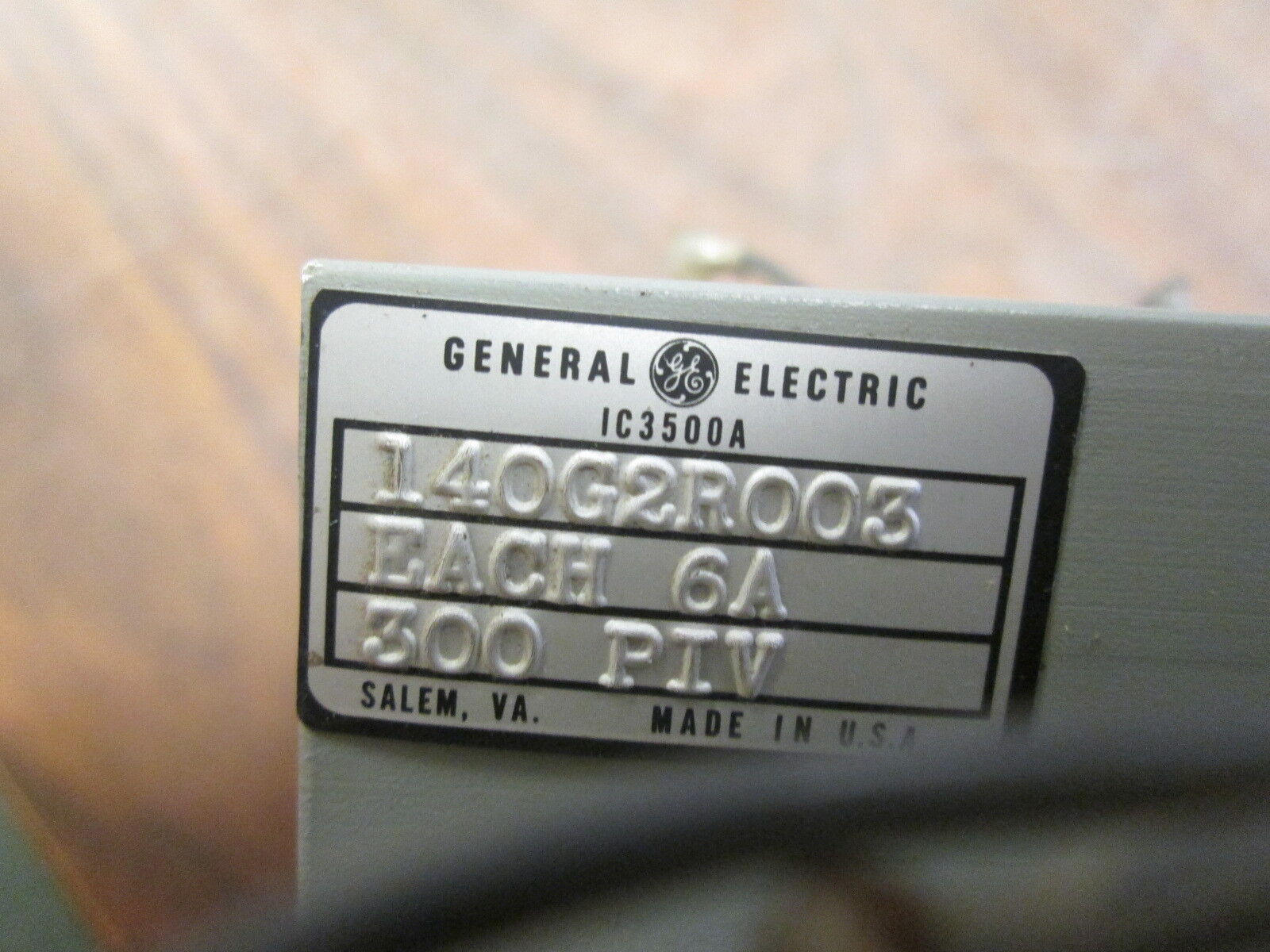 GE IC35000A Relay IC3500A 140G2R003 6A 300PIV Used