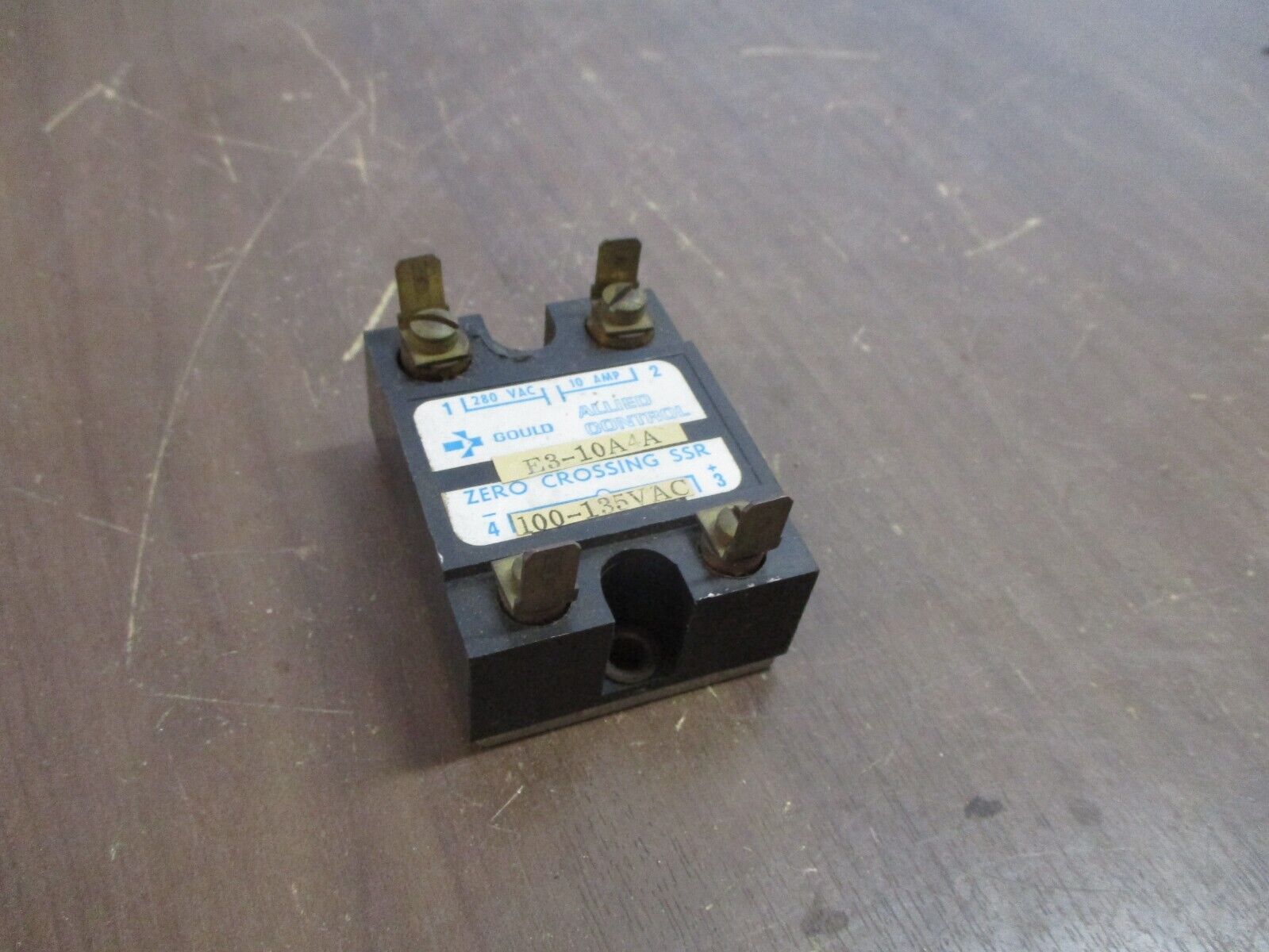 Gould / Allied Control Zero Crossing Solid State Relay E3-10A4A Used