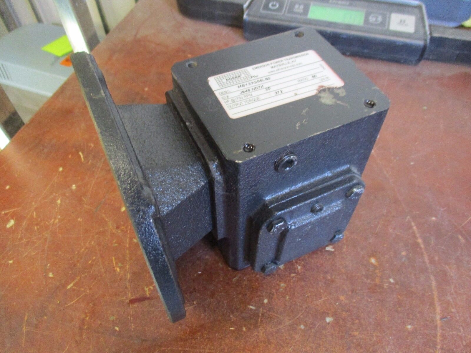 Doerr Reducer MB133Q56L60 Ratio 60:1 0.20HP In 272 LB-In Torque Out Used