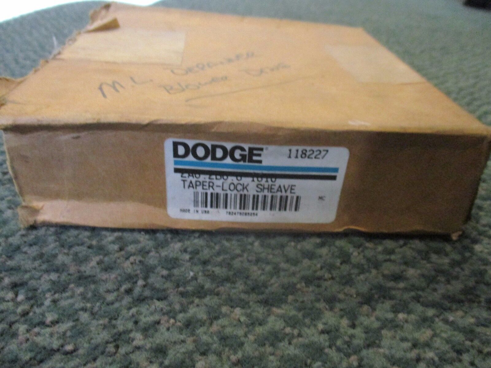 Dodge Taper-Lock Sheave 118227 2A6.2B6.6-1610 New Surplus