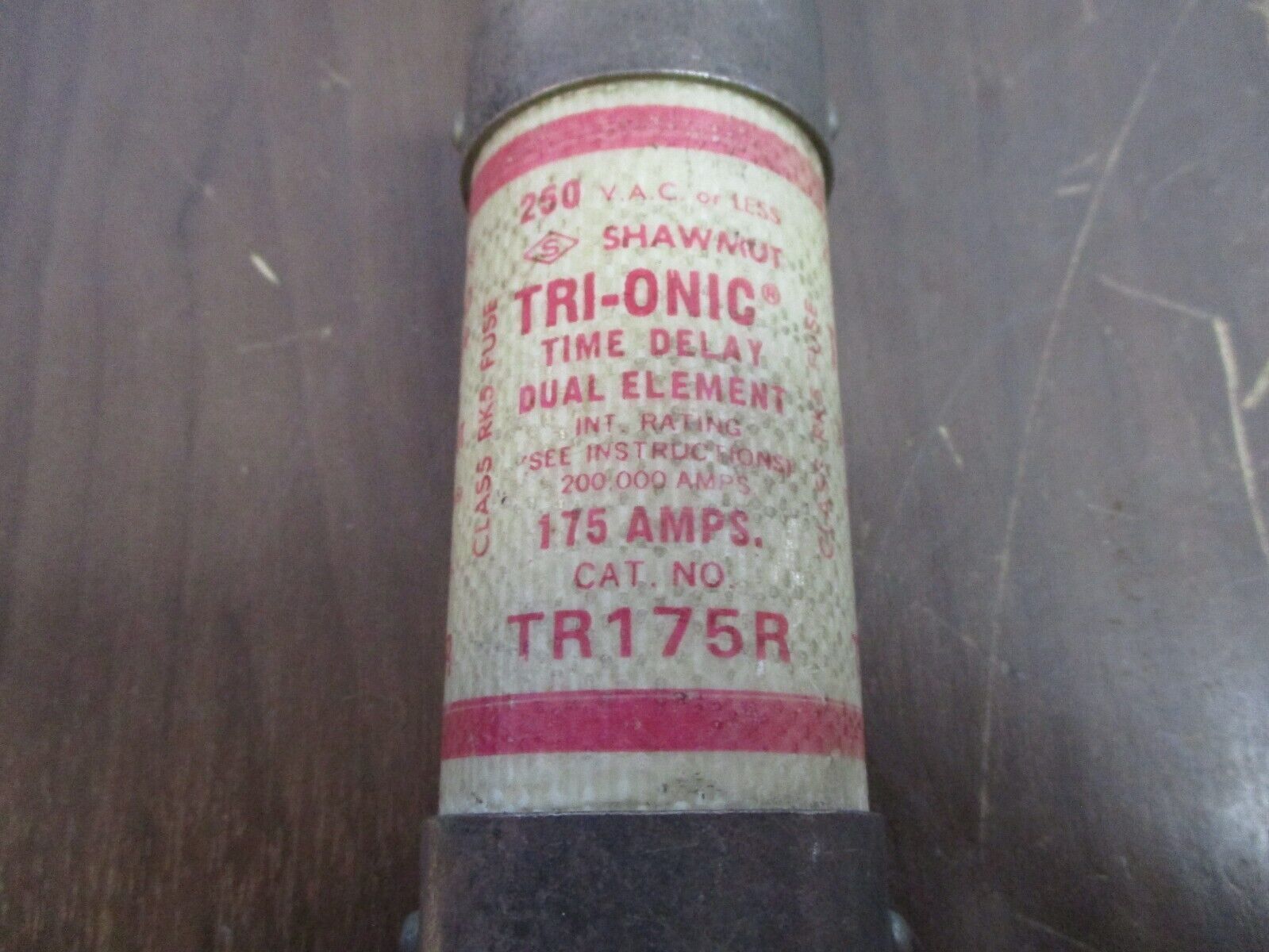Shawmut Tri-onic Fuses TR175R 175A 250V Used