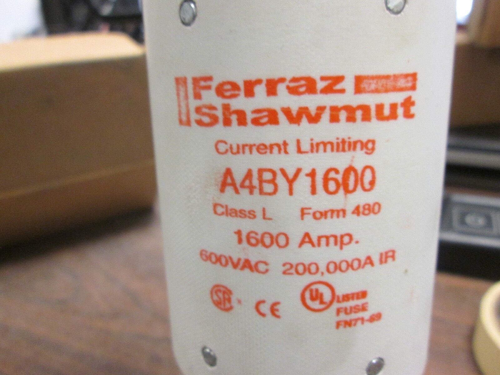 Ferraz/Gould Shawmut Current Limiting Fuse A4BY1600 1600A 600V New Surplus
