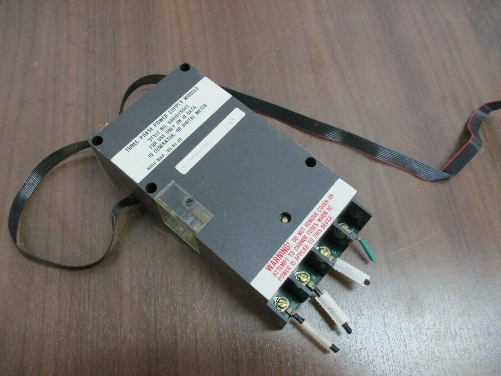 Westinghouse, 3Ph Power Supply, Part #: 9966D75G02 600V, 50/60Hz, Used