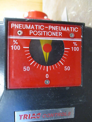 Triac Pneumatic Actuated Valve w/ Positioner FVD9C3S1002R3SPX6 Size: 1" Used