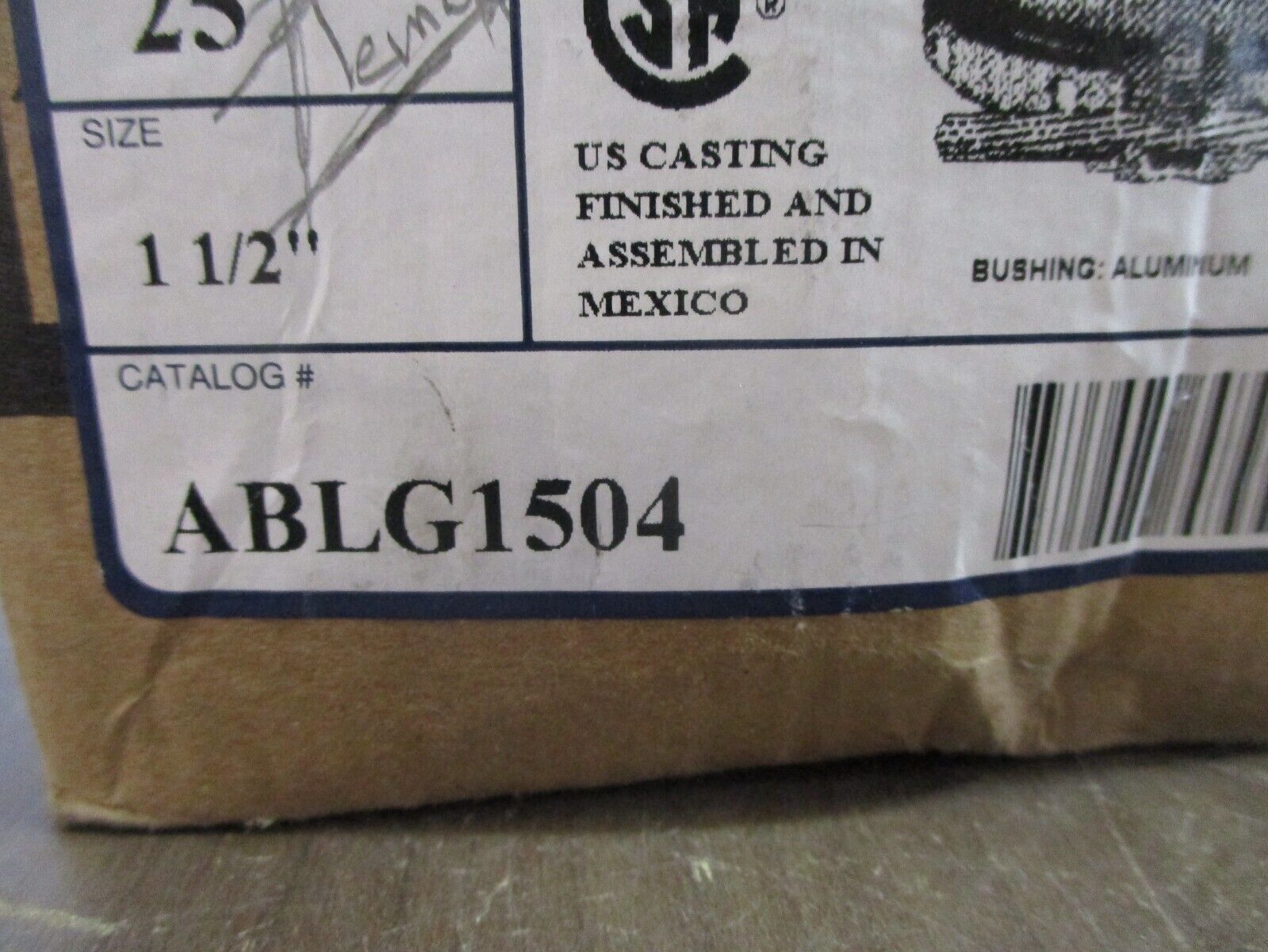 O-Z / Gedney Grounding Bushing ABLG1504 1 1/2" *Box of 24* New Surplus