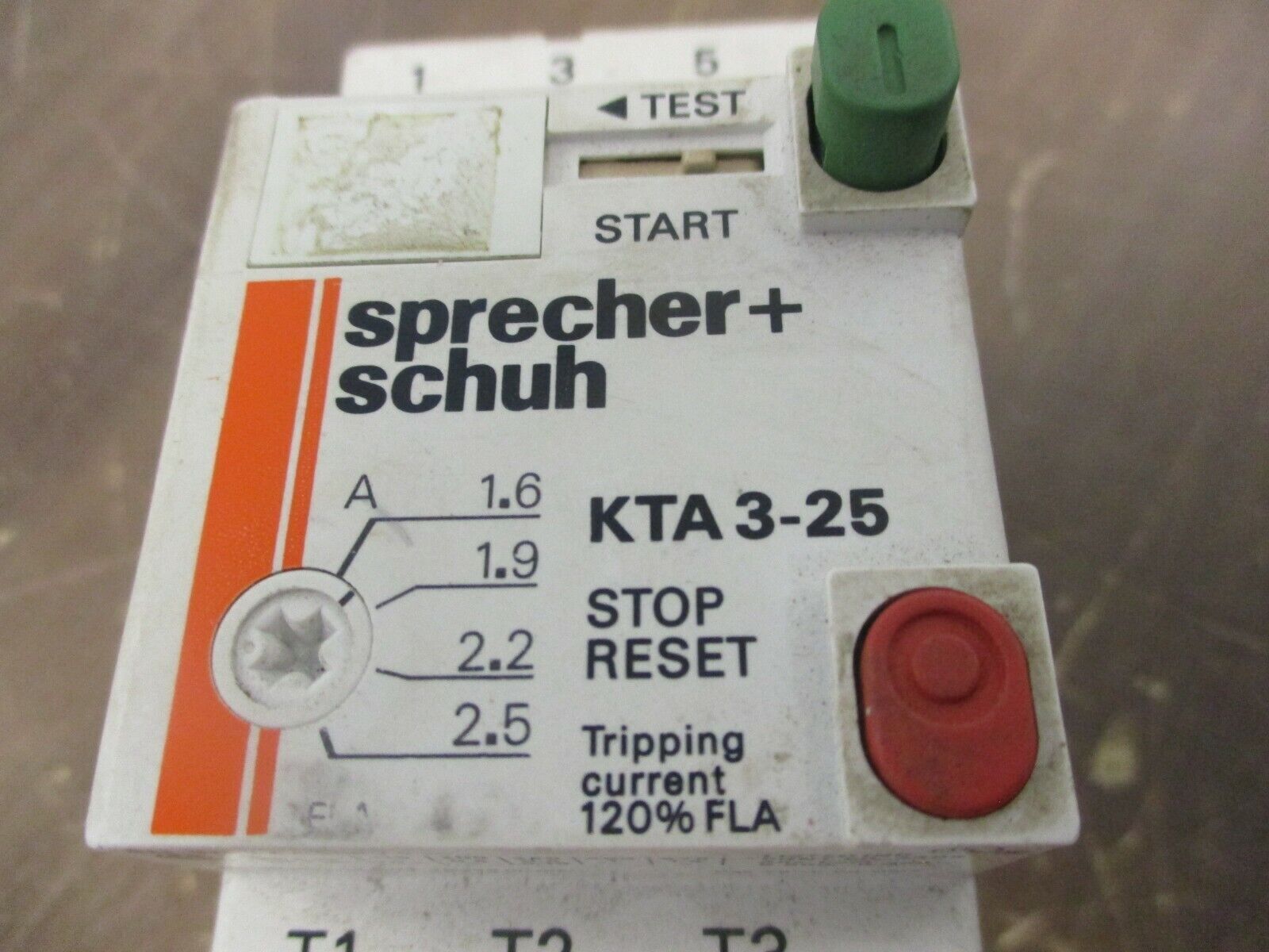 Sprecher+Schuh Manual Starter KTA 3-25 Trip: 1-1.6A Used *Lot of 2*