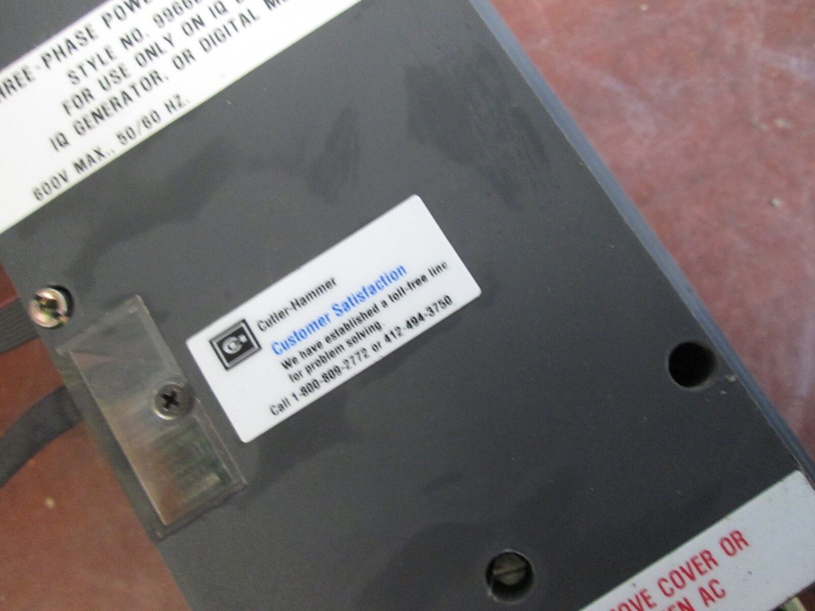 Westinghouse IQ Data Module 2D78533 w/9966D75G02 3-Phase Power Supply Used