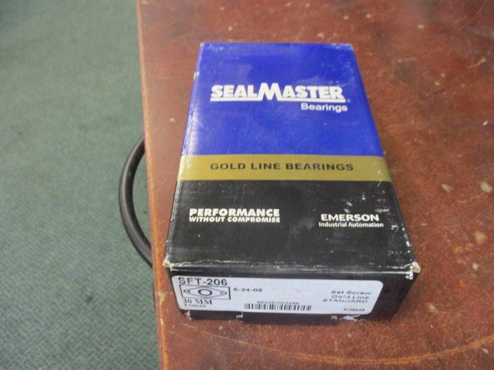 Sealmaster Gold Line Flange Ball Bearing SFT-206 Size: 30mm New Surplus