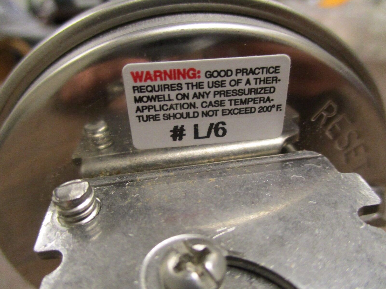 Ashcroft Temperature Gauge L/6 Range: 0-250°F Used