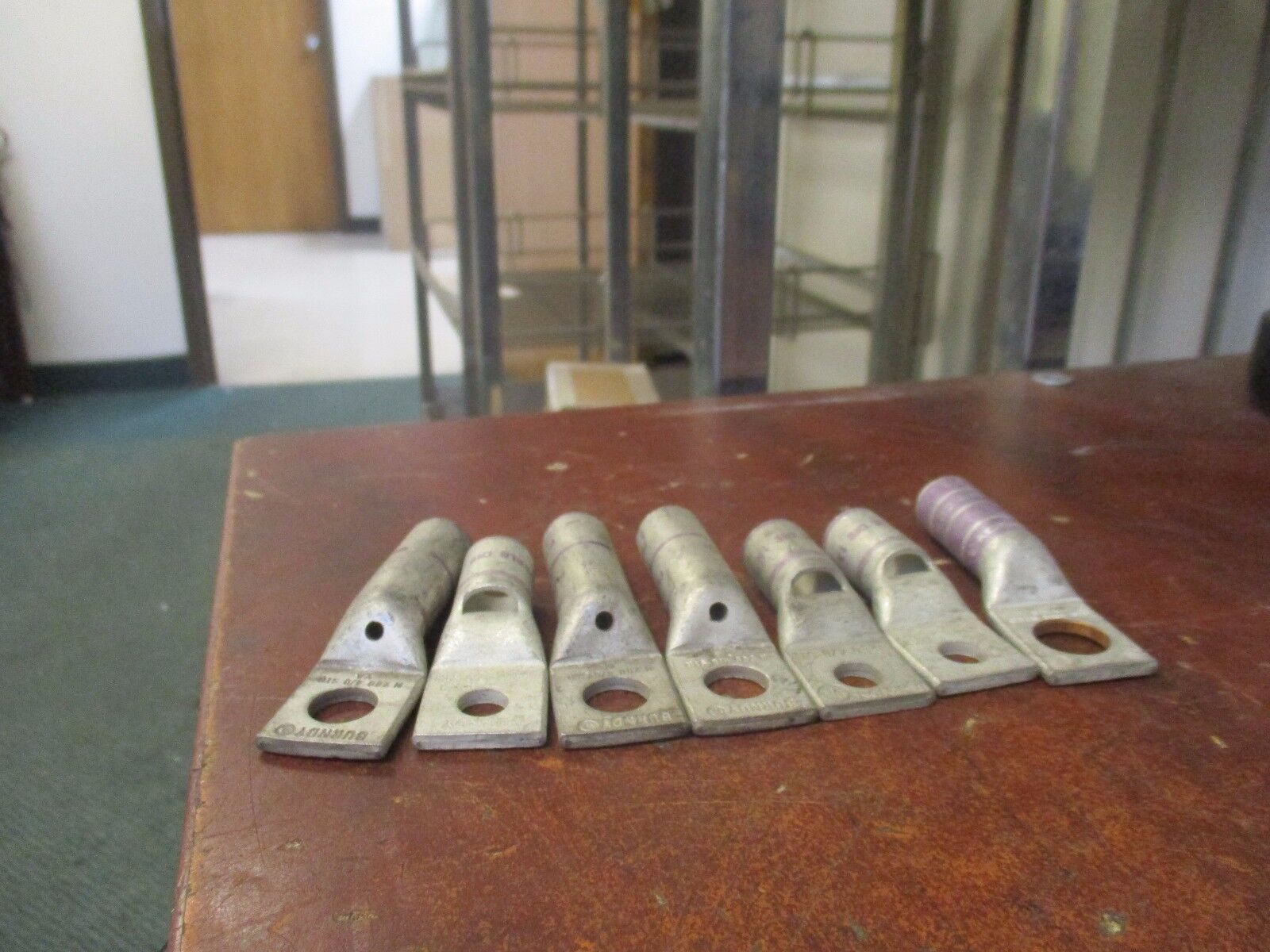 Burndy Crimp Lug N200 Size: 4/0 STR "Lot of 7" New Surplus