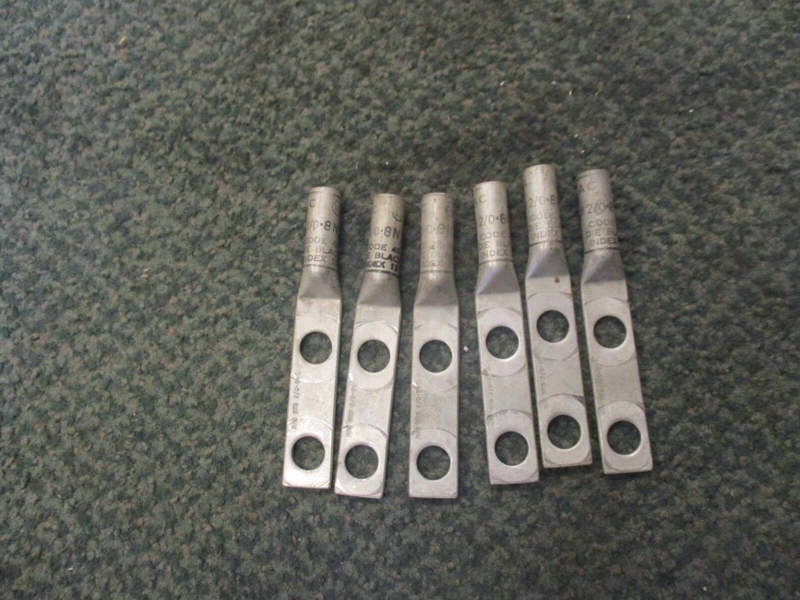 MAC Crimp Lug MRB Size: 2/0-8N "Lot of 6" New Surplus