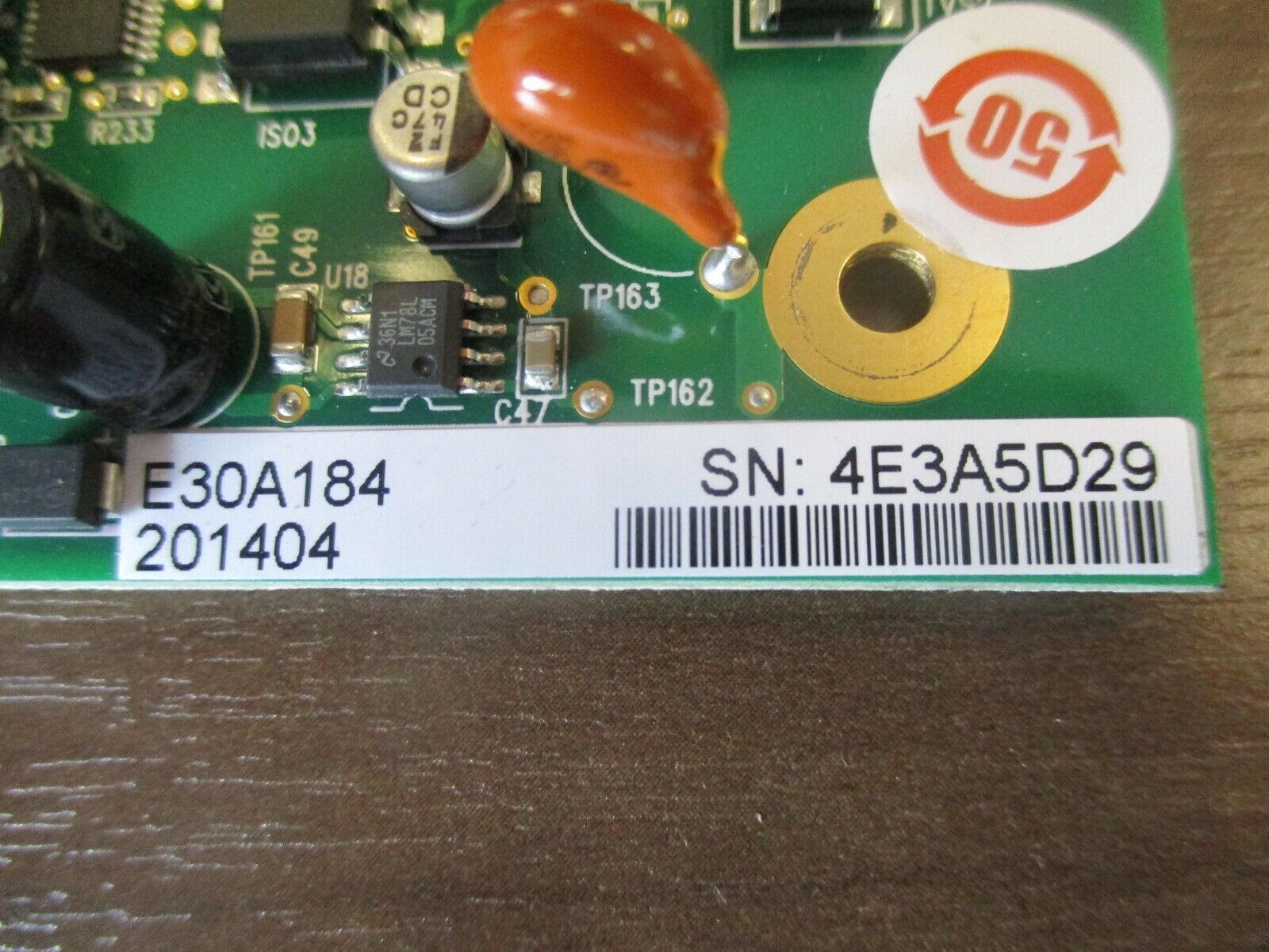 Veris E30 Series Panelboard Monitoring Control Board E30A184 201404 Used