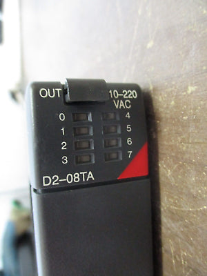 PLC Direct Output Module D2-08TA 110-220 VAC Used