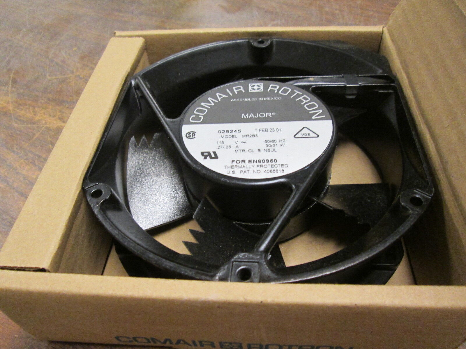 Comair Rotron Major Model MR2B3 Axial Fan 028245 115V 50/60Hz 0.27/0.26A 30/31W