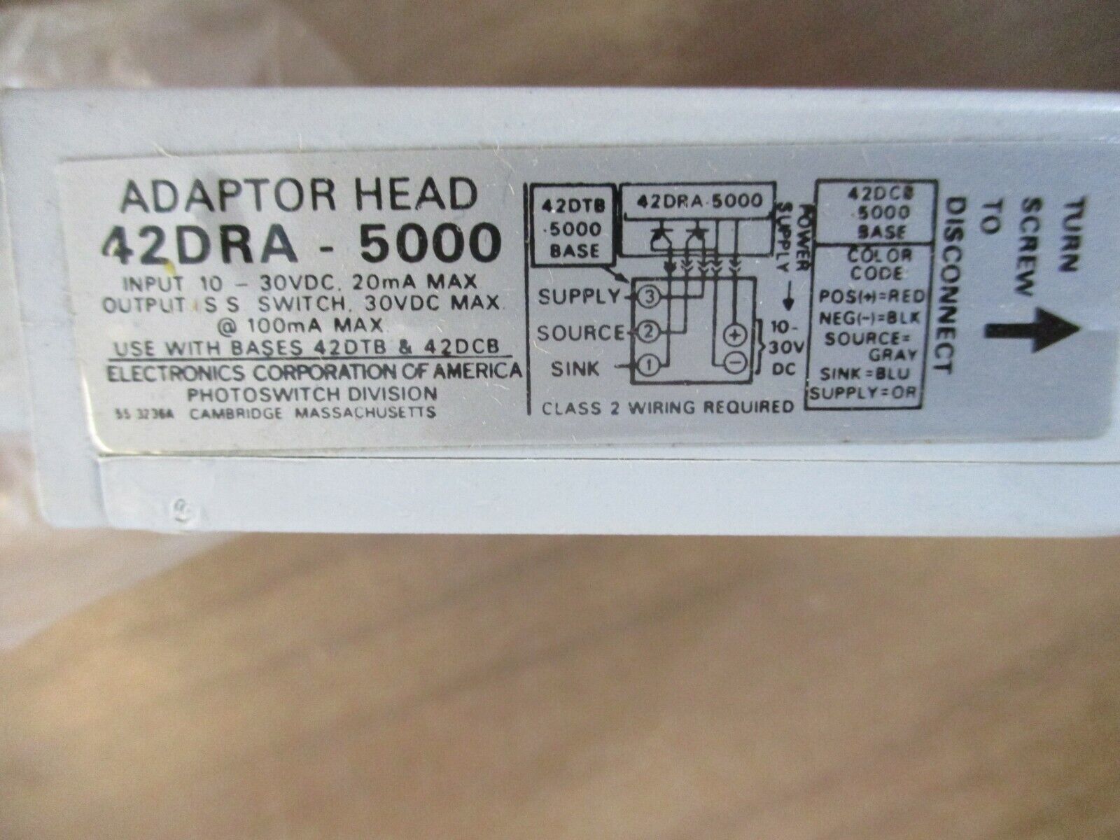 Electronics Corporation of America 42DRA-5000 *No Box* New Surplus