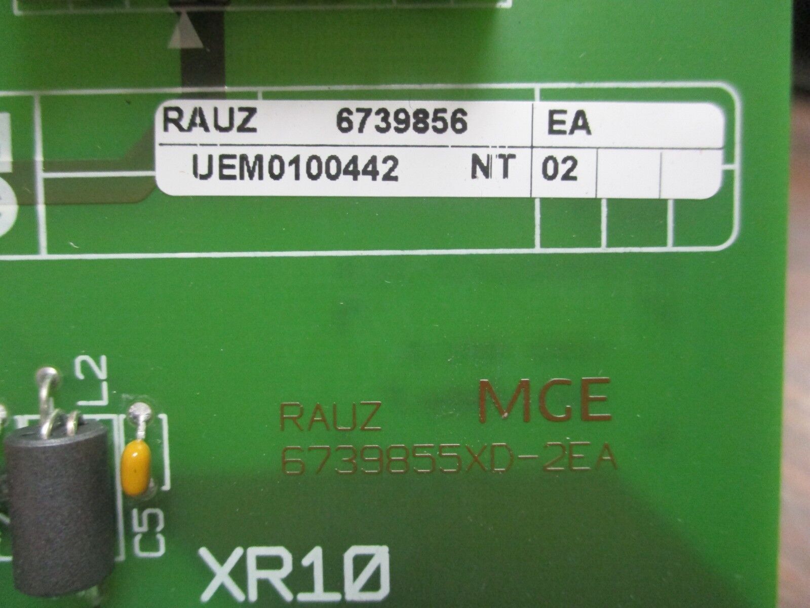 Merlin Gerin RAUZ PCB 6739856 6739855XD-2EA Used