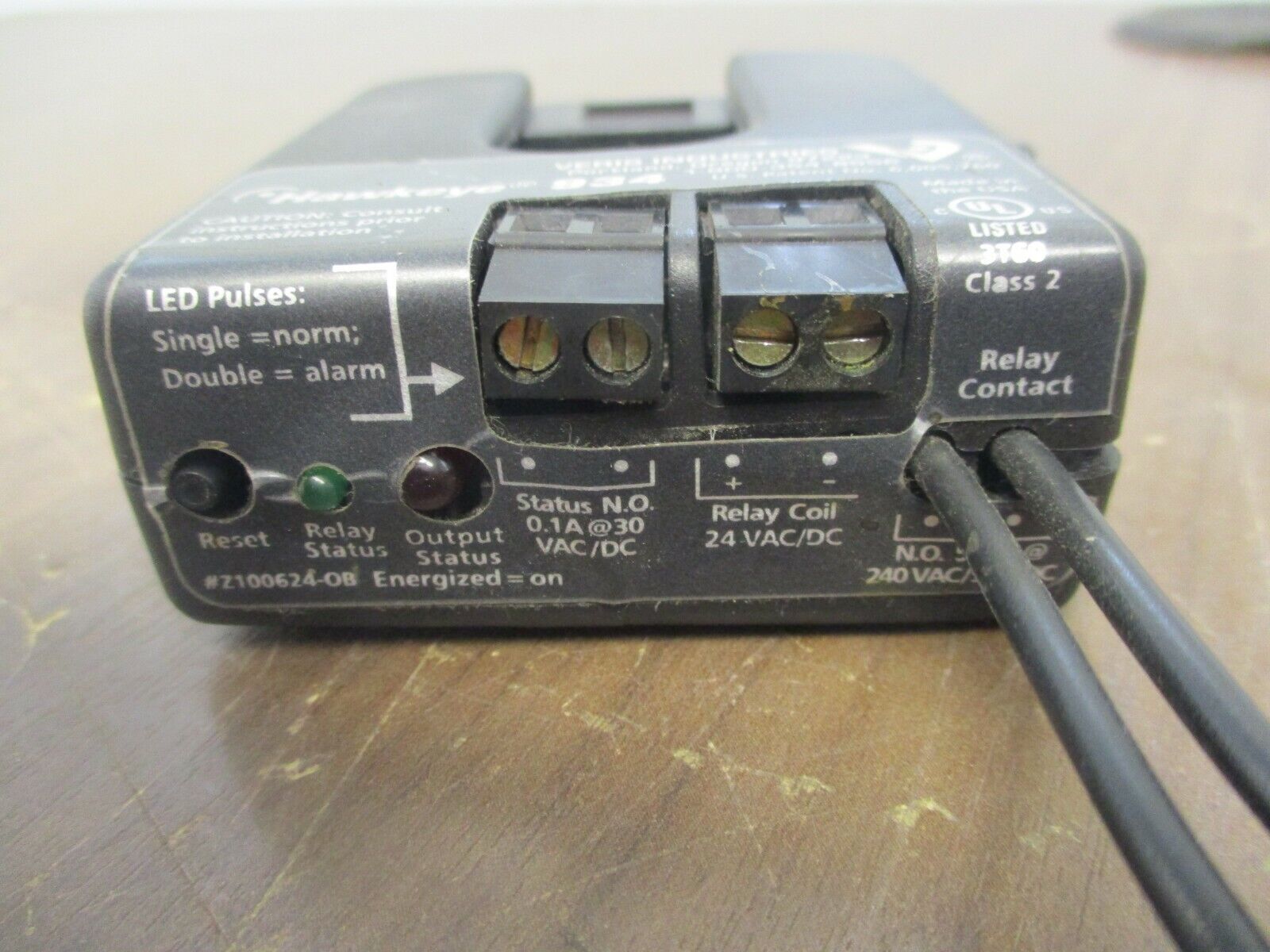 Veris Hawkeye Sensor 934 24V Relay Coil Used