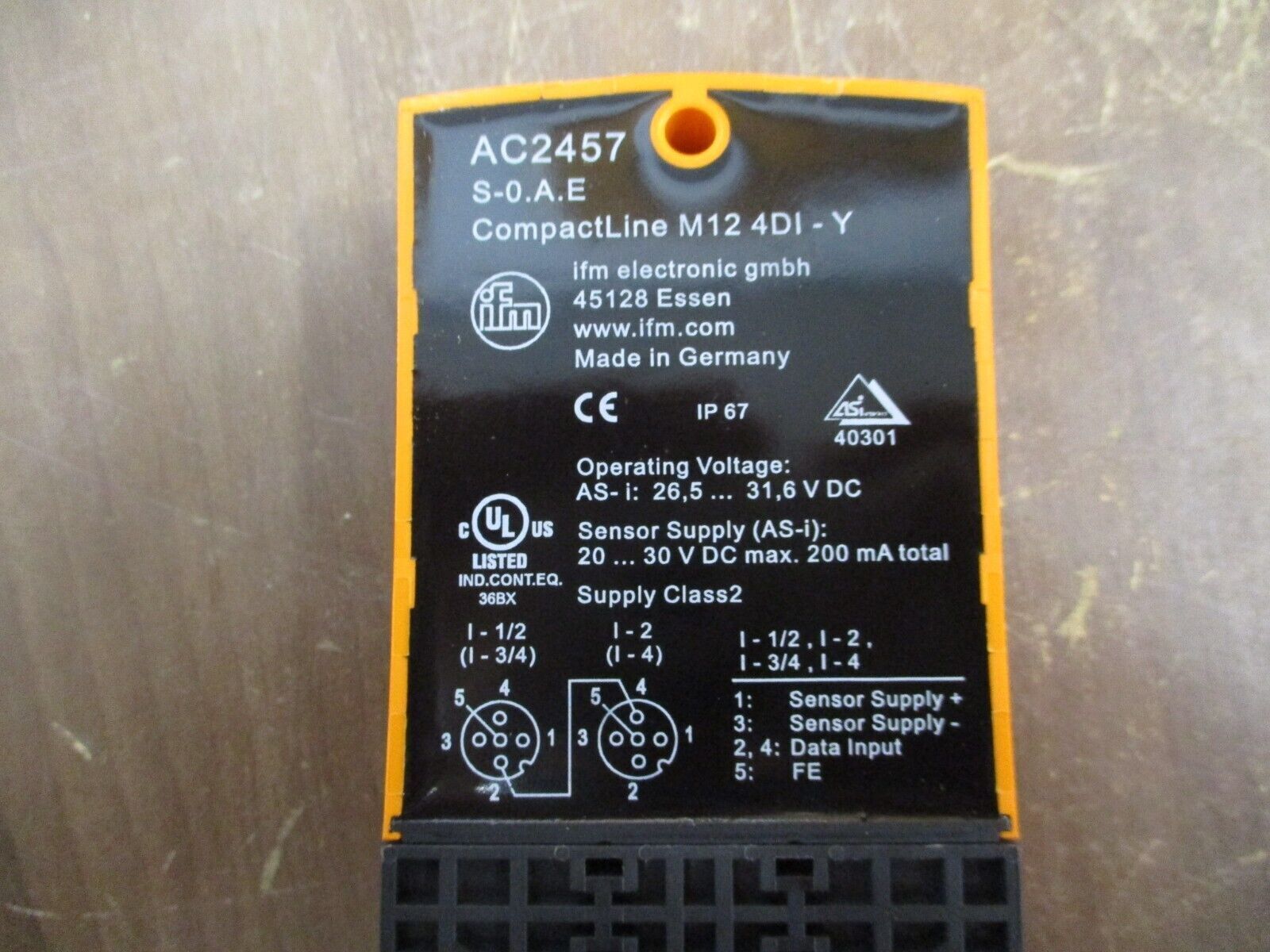 IFM AS-Interface CompactLine Module AC2457 New Surplus