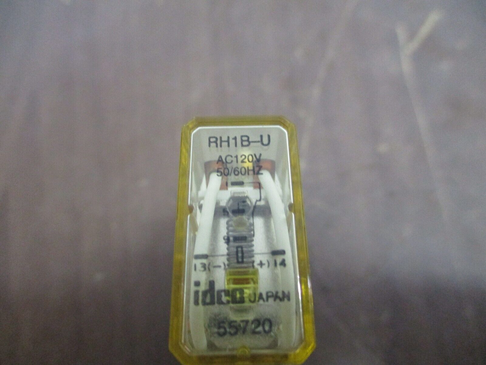 Idec Relay RH1B-U 120V Coil w/ Base *Lot of 2* Used