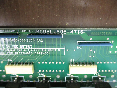 Siemens Output Module 505-4716 4.5-34 VDC Output Used