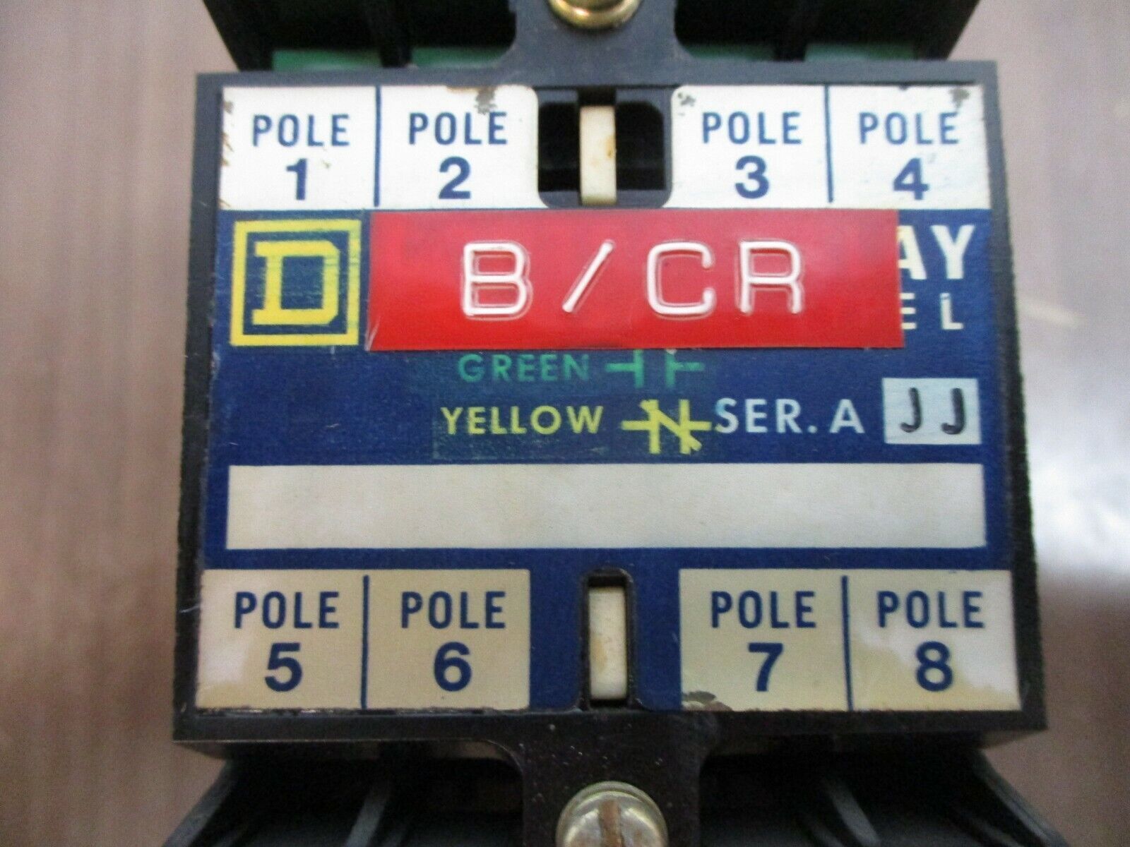 Square D Control Relay 8501 L0-40 A JJ Ser. A 8P 10A 600V Used