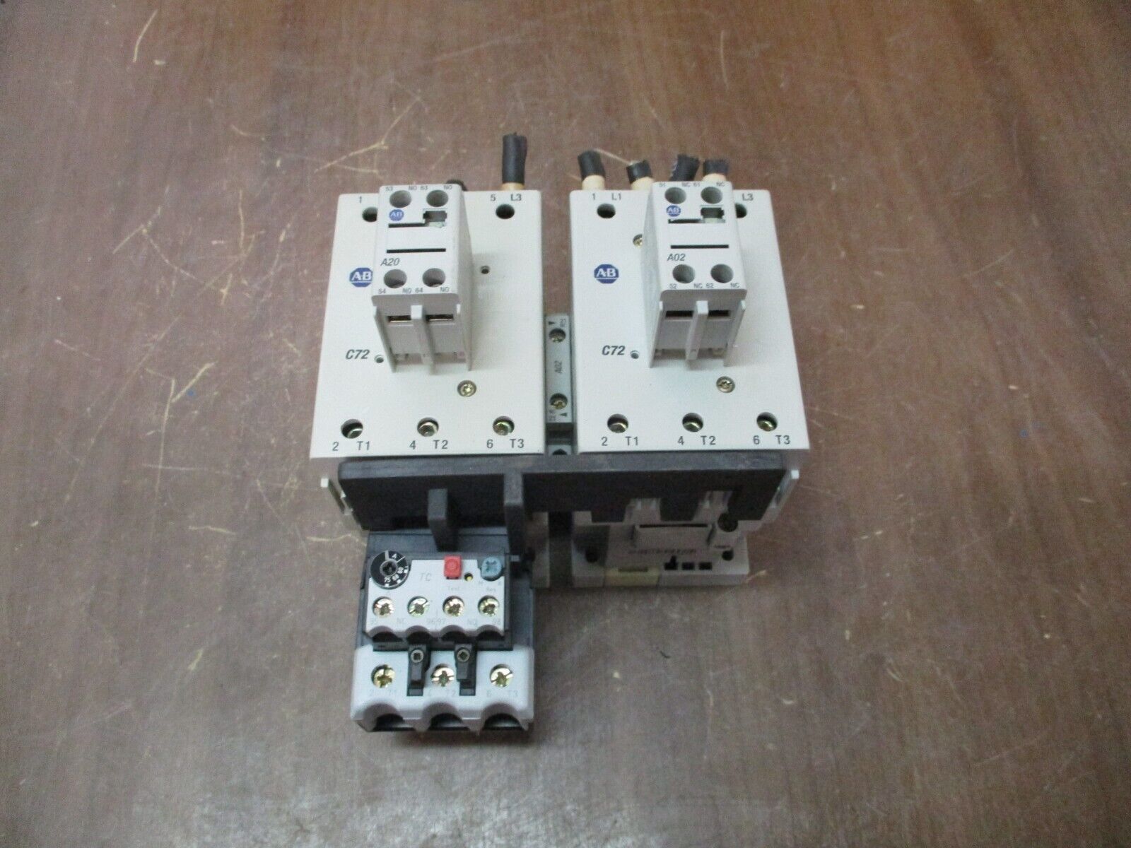 Allen-Bradley Reversing Starter 100-C72*00 / 193-TCC75 120V Coil Trip: 60-75A