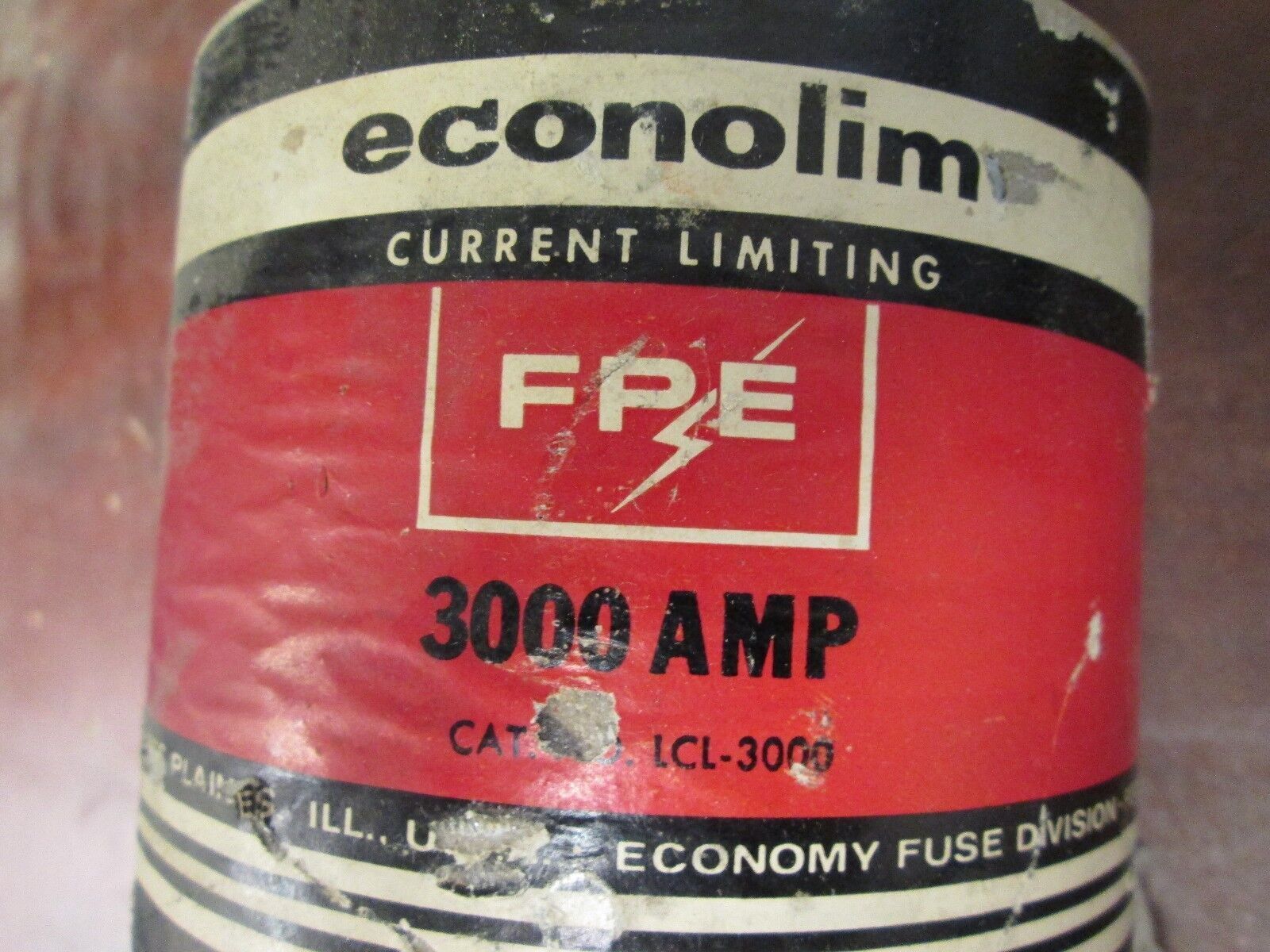 Economy Econolim Fuse LCL-3000 600V 3000A New Surplus