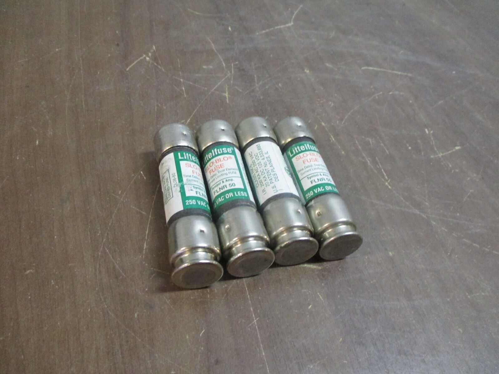 Littelfuse Slo-Blo Fuse FLNR 50 50A 250V *Lot of 4* Used