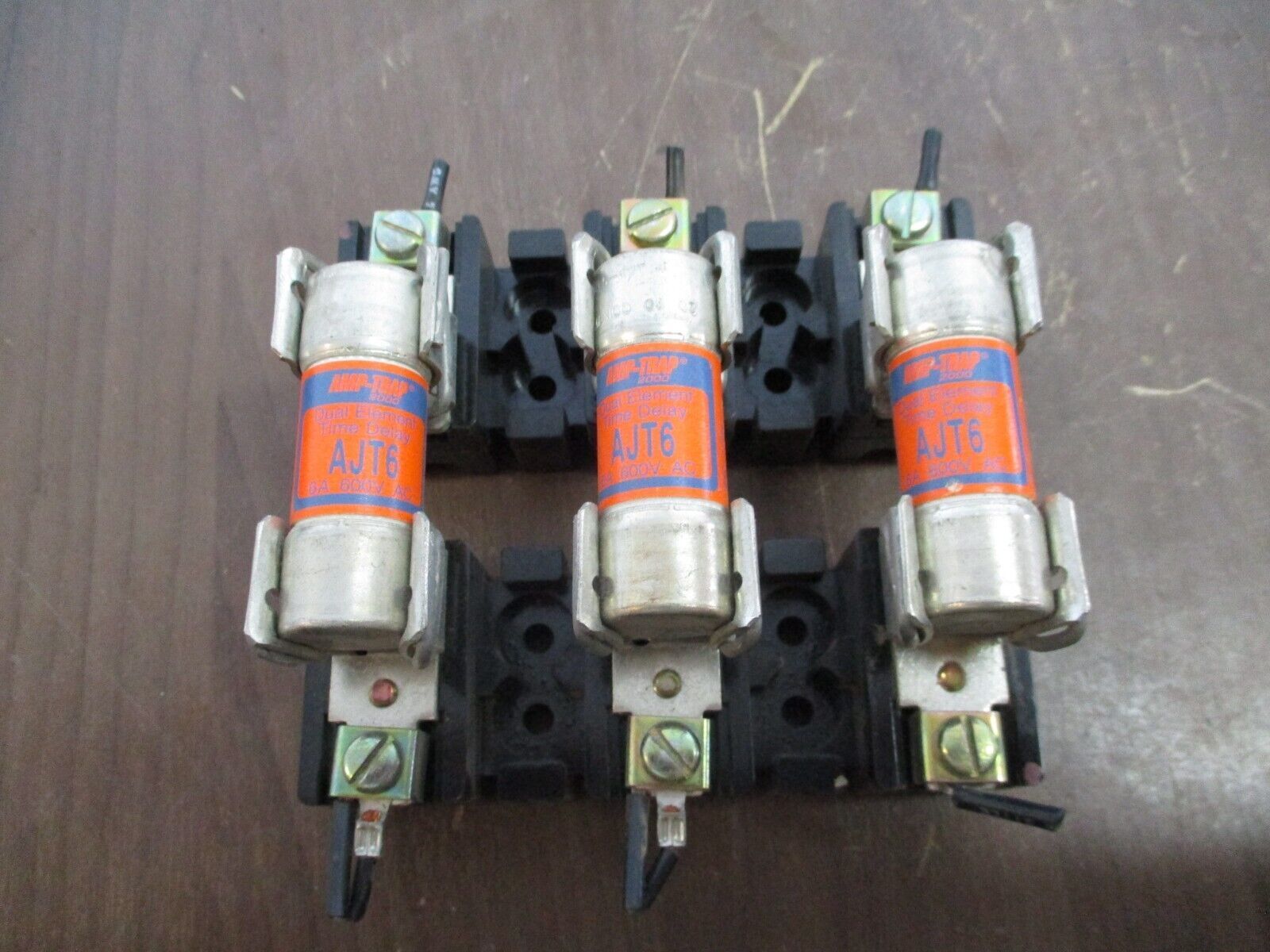 Allen-Bradley Fuse Holder 1494F-FS30 Ser. A 30A 600V 3P w/ (3) 6A Fuses Used