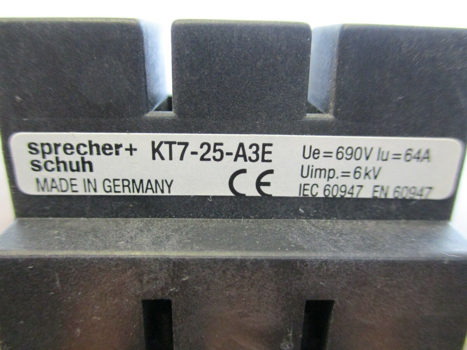 Sprecher+Schuh Compact Busbar KT7-25-A3E Used