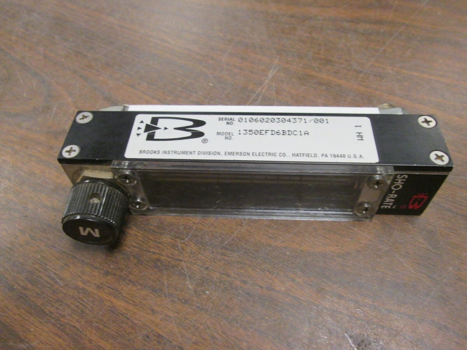 Brooks Instrument Flow Meter 1350EFD6BDC1A 200 PSIG Used
