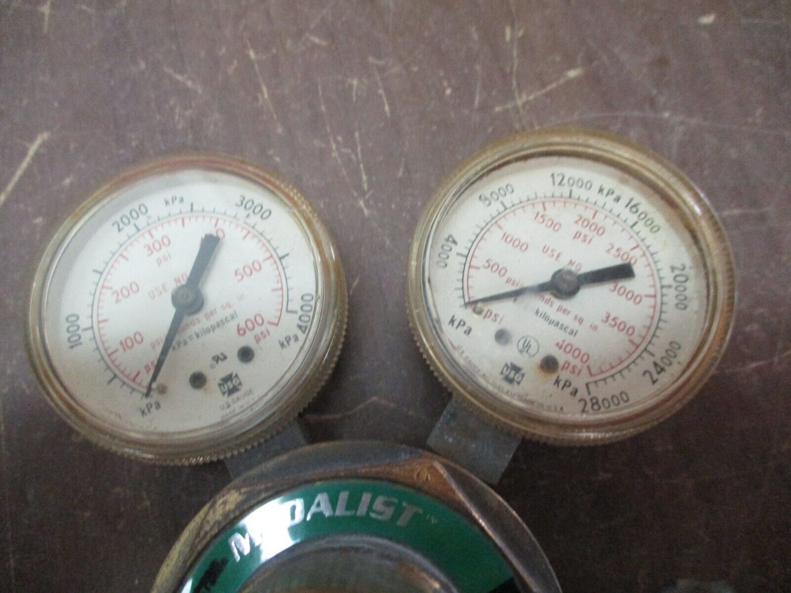 Victor Medalist Gas Regulator P250-500-580 3000 PSIG Max Used