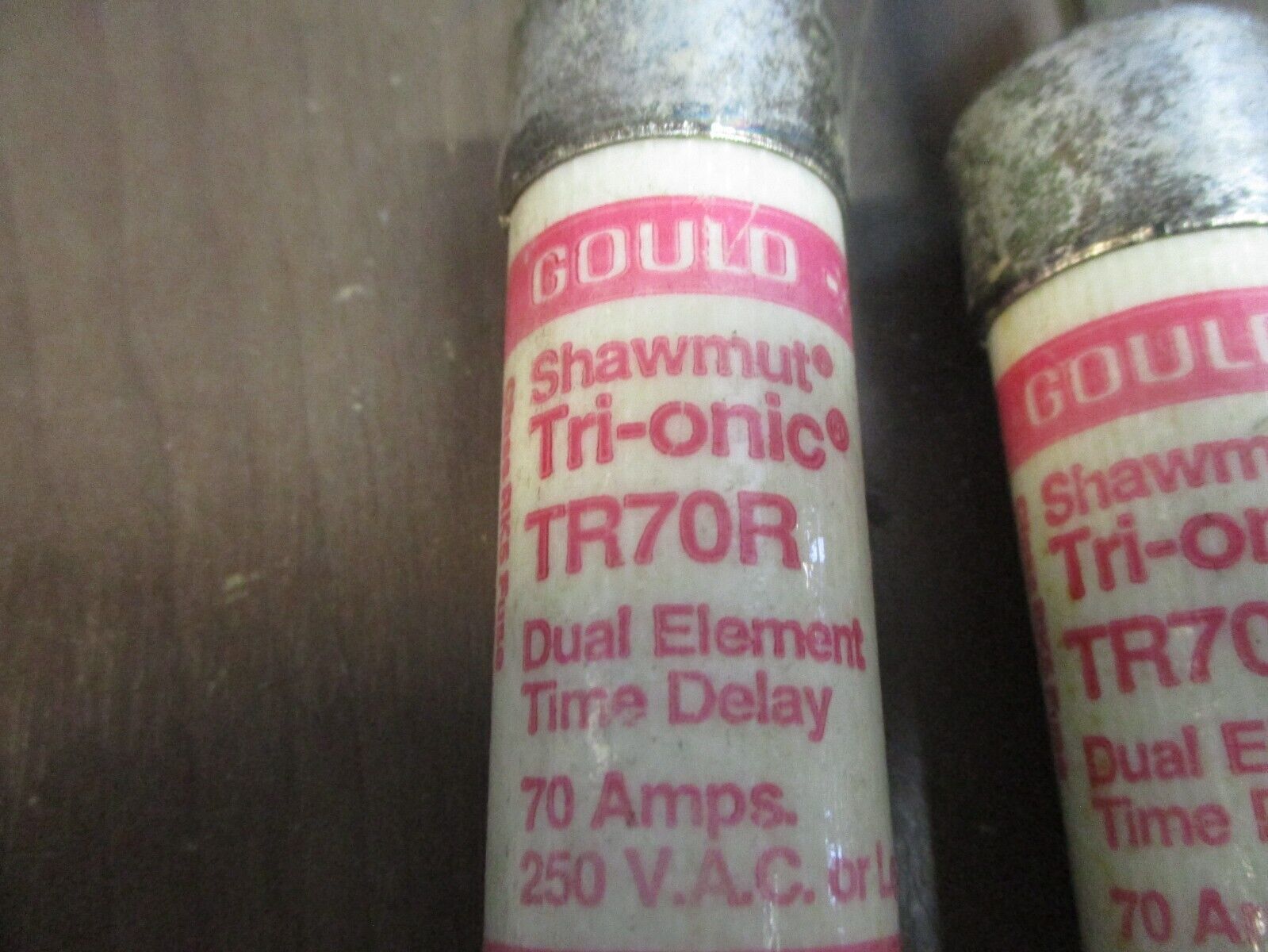 Gould Shawmut Tri-Onic Fuse TR70R 70A 250V *Lot of 2* Used