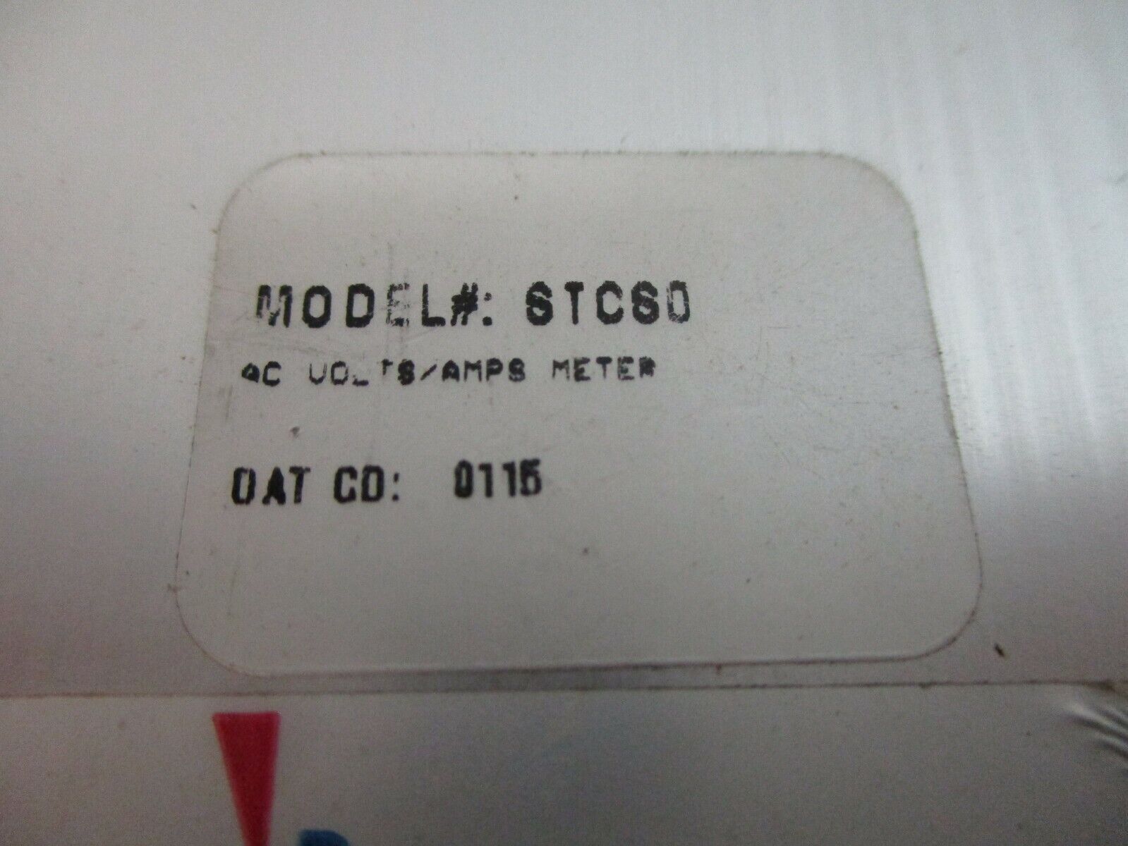 Danaher Controls Dynapar SimTach AC Volts/Amps Meter STCS0 Used