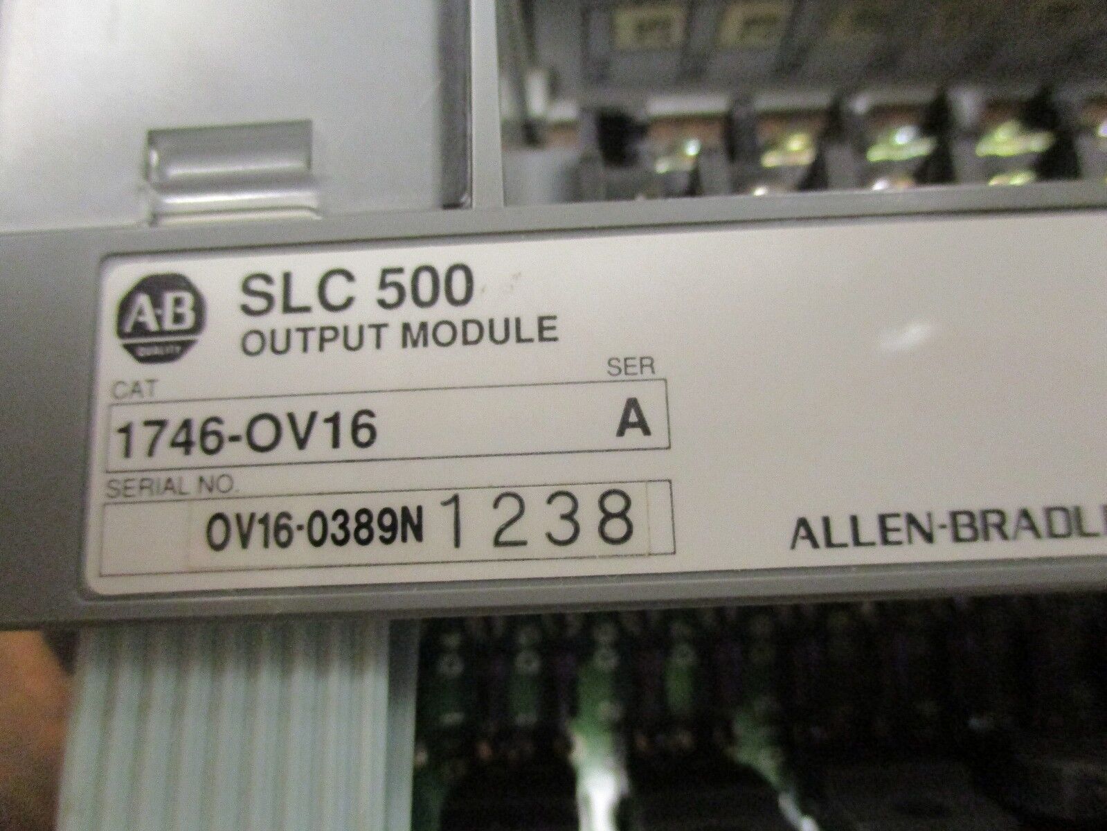 Allen-Bradley SLC 500 Output Module 1746-OV16 Ser A 10-50VDC Output Used