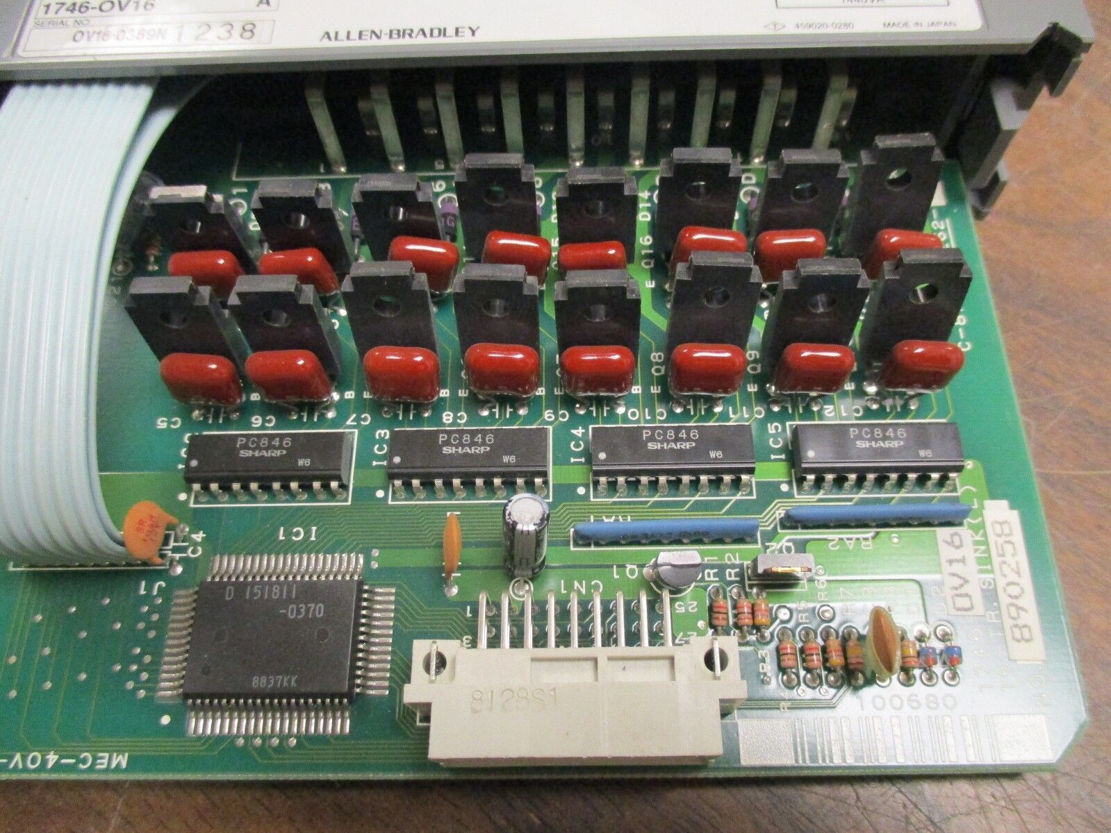 Allen-Bradley SLC 500 Output Module 1746-OV16 Ser A 10-50VDC Output Used