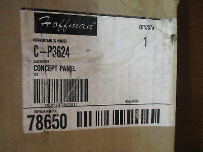 Hoffman Concept Panel Backplate C-P3624 Size: 36" x 24" *Some Shelfwear*