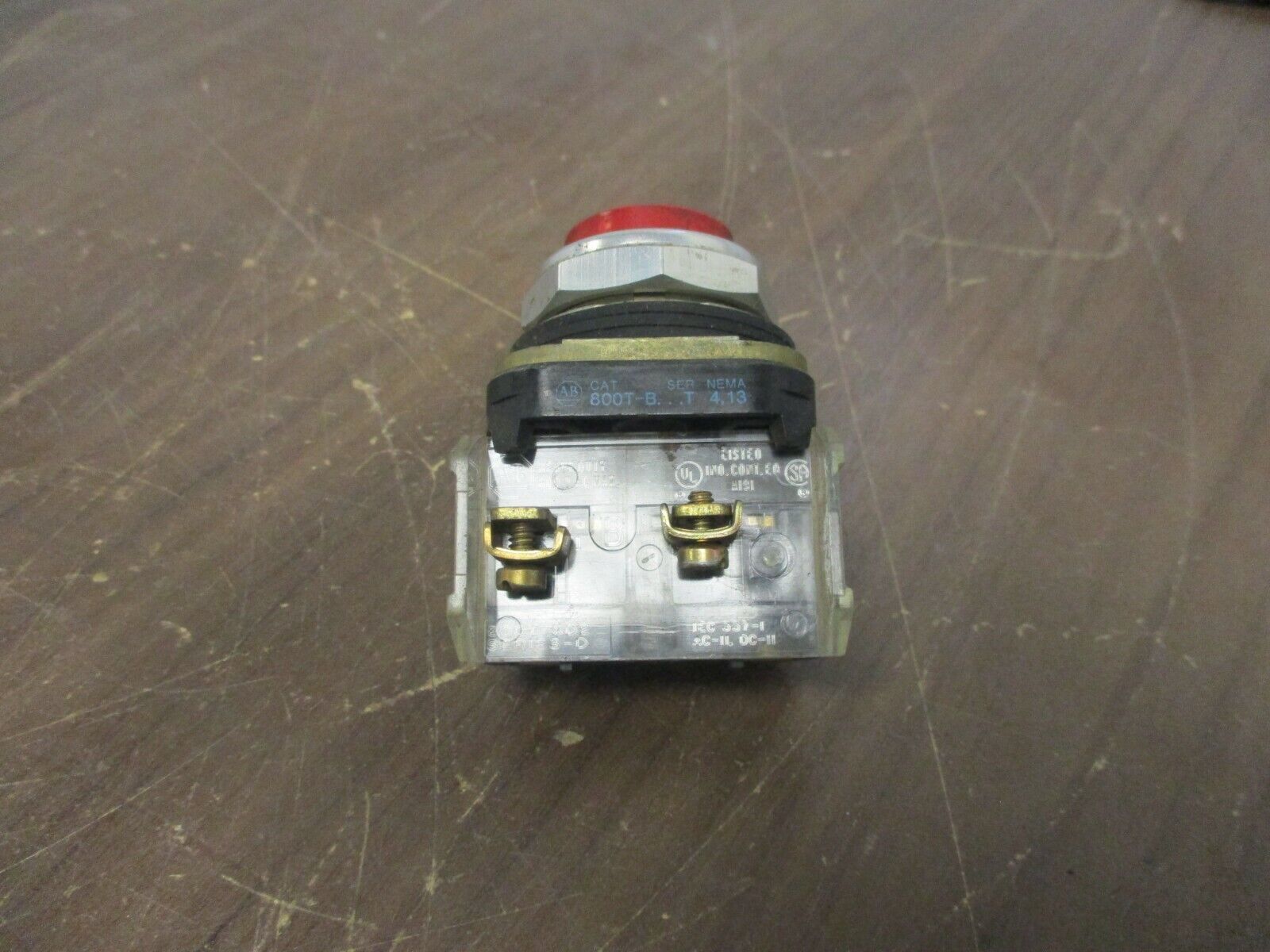 Allen-Bradley Push Button 800T-B Ser. T Red Nema 4, 13 Used