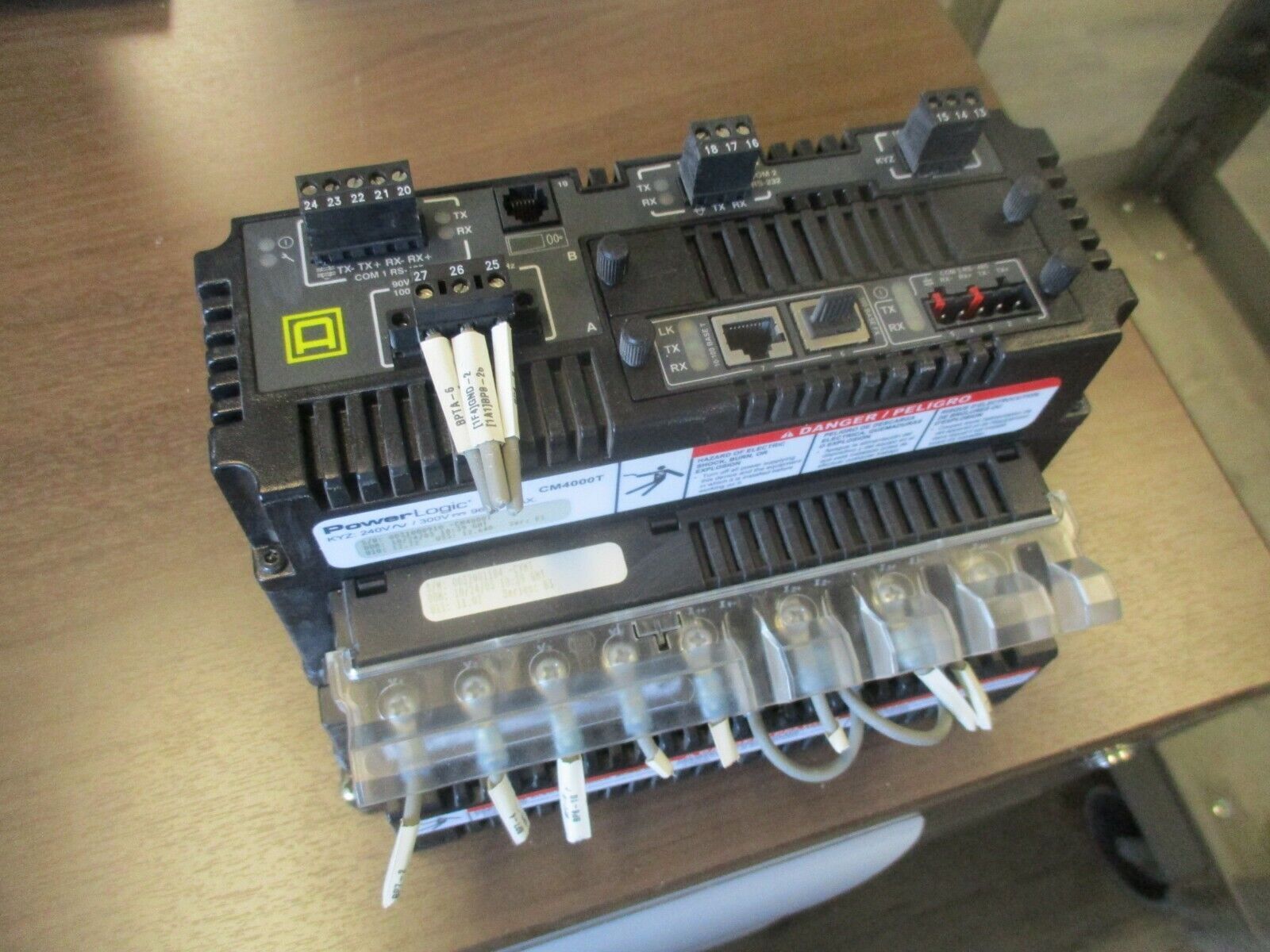 Square D PowerLogic Circuit Monitor CM4000T Ser. E1 KYZ: 240VAC 300VDC Used